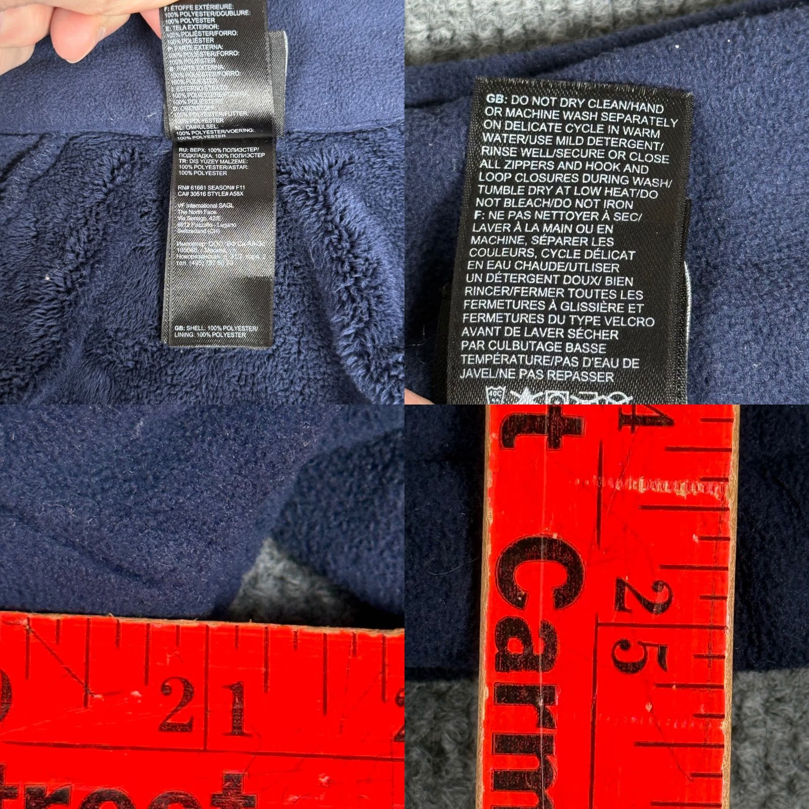 The North Face The North Face Fleece Jacket Blue Large Zip Up Plush Coat Fall Activewear Gorpcore Retro Womens Size L / US 10 / IT 46 - 8 Thumbnail