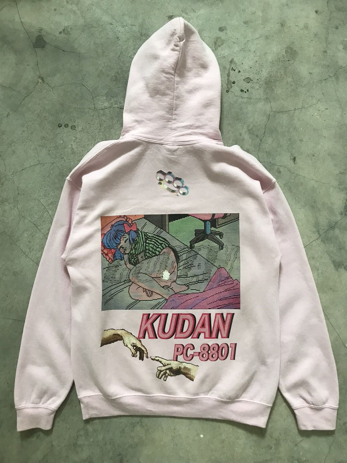 Nintendo KUDAN PC-8801 Yokai Pink Sweatshirt Hoodie Size US M / EU 48-50 / 2 - 1 Thumbnail