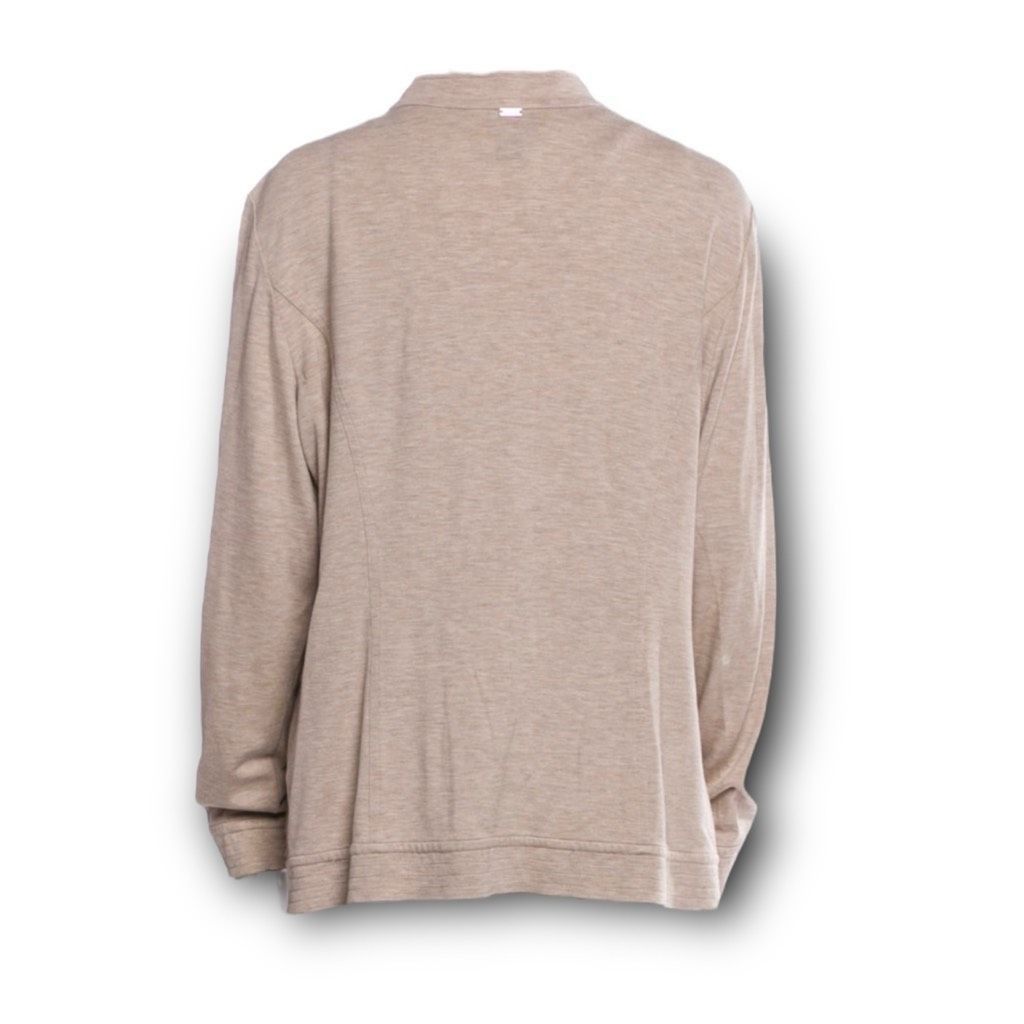 St. John St. John Spa Zip Up Sweatshirt Long Sleeve Jacket Oatmeal Me Size L / US 10 / IT 46 - 2 Thumbnail