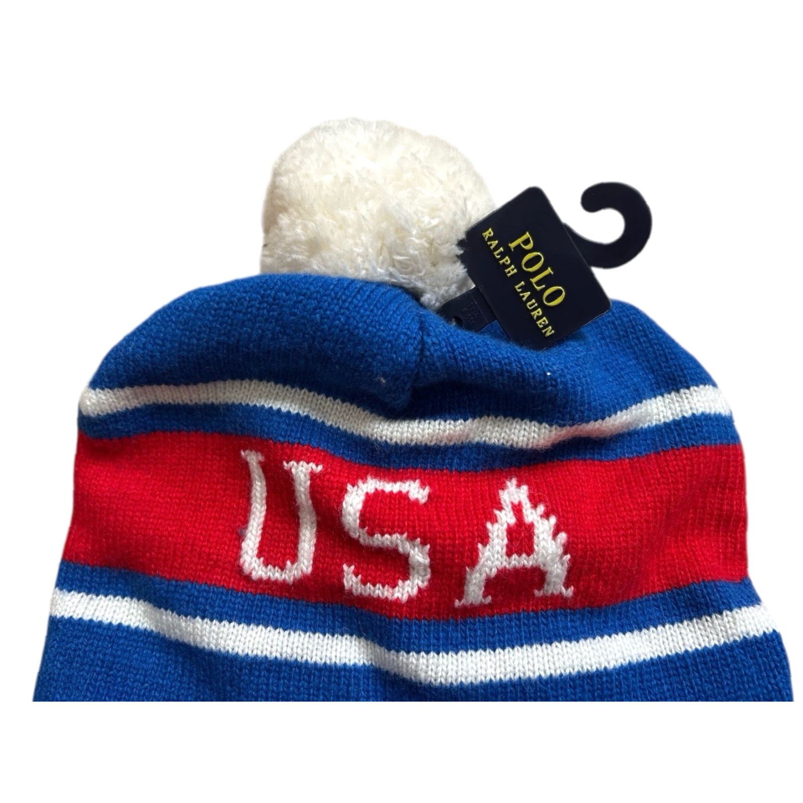 Polo Ralph Lauren Polo Ralph Lauren Beanie Team USA Ski Pom Adult OSFA NWT 2019 Deadstock Blue Red White Mens USA Winter 2019 Beanie Size US M / EU 48-50 / 2 - 5 Thumbnail
