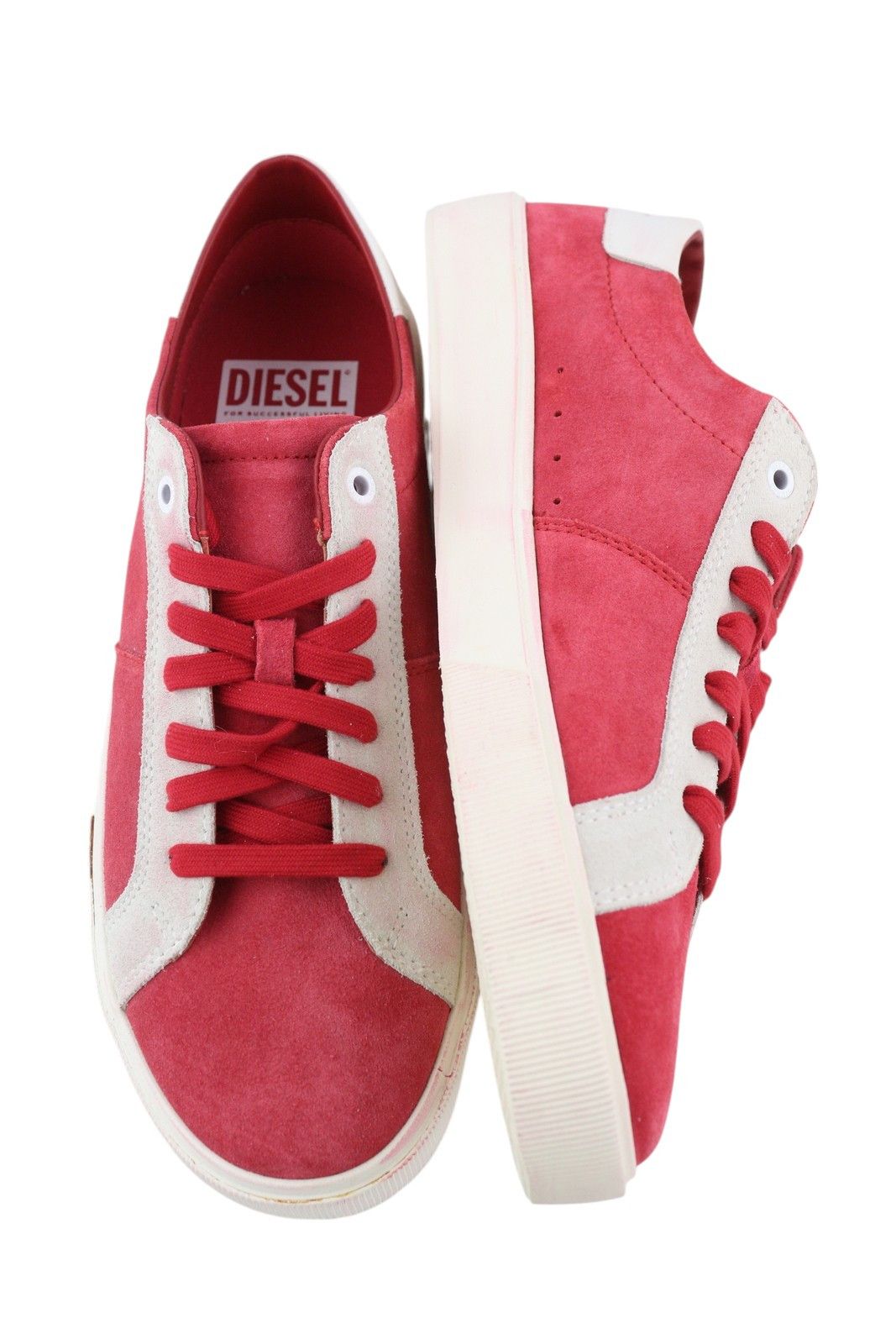 Diesel S-MYDORI LC EU44 Red Suede Leather 41533 Size US 11 / EU 44 - 4 Thumbnail