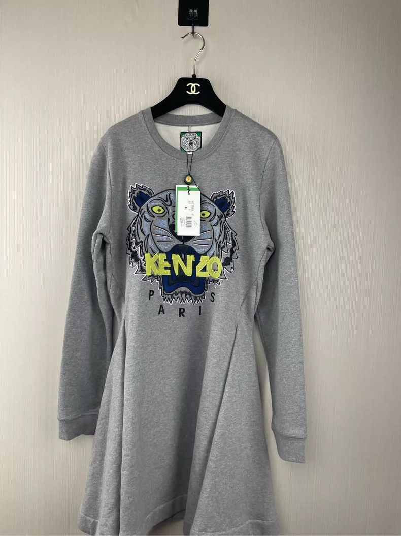 Kenzo KENZO Sweatshirt Dress Size L / US 10 / IT 46 - 1 Thumbnail