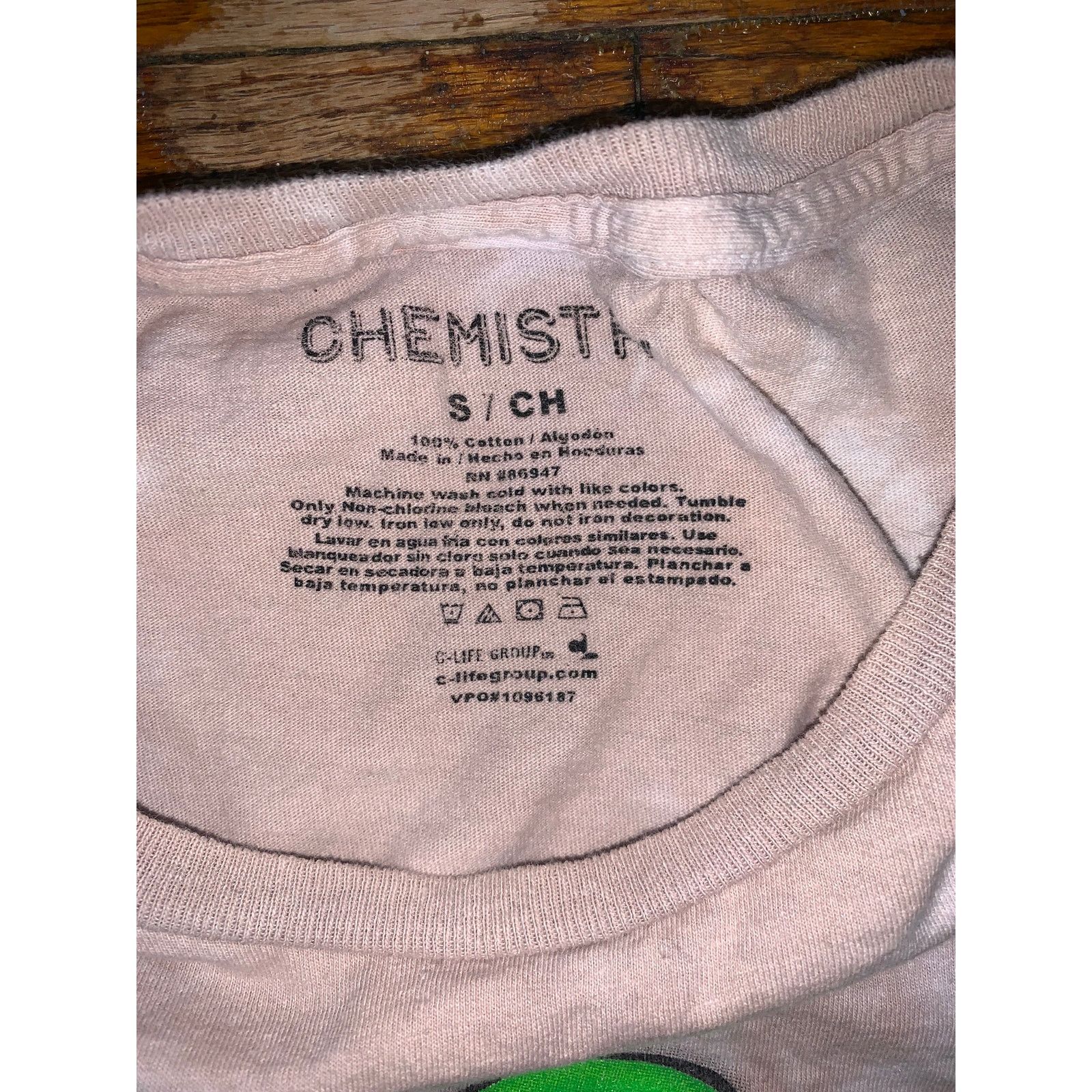 Chemistry Alien Peace Sign Tie Dye T Shirt Small Streetwear Graphic Size US S / EU 44-46 / 1 - 3 Thumbnail