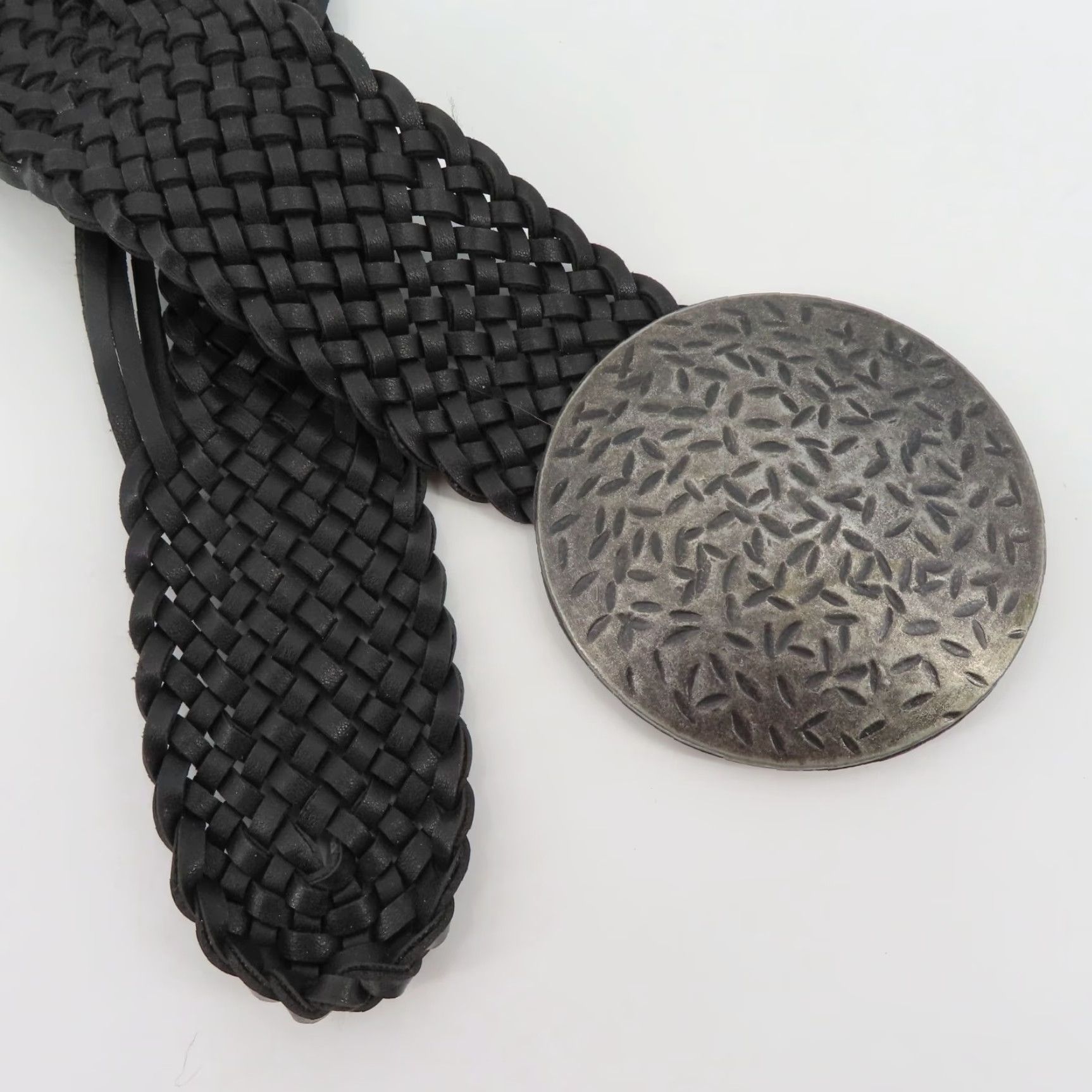 Vintage Vintage Black Faux Leather Braided One Size Fits Most Belt User: Vintage Black Faux Leather Braided One Size Fits Most Belt Size ONE SIZE - 2 Thumbnail