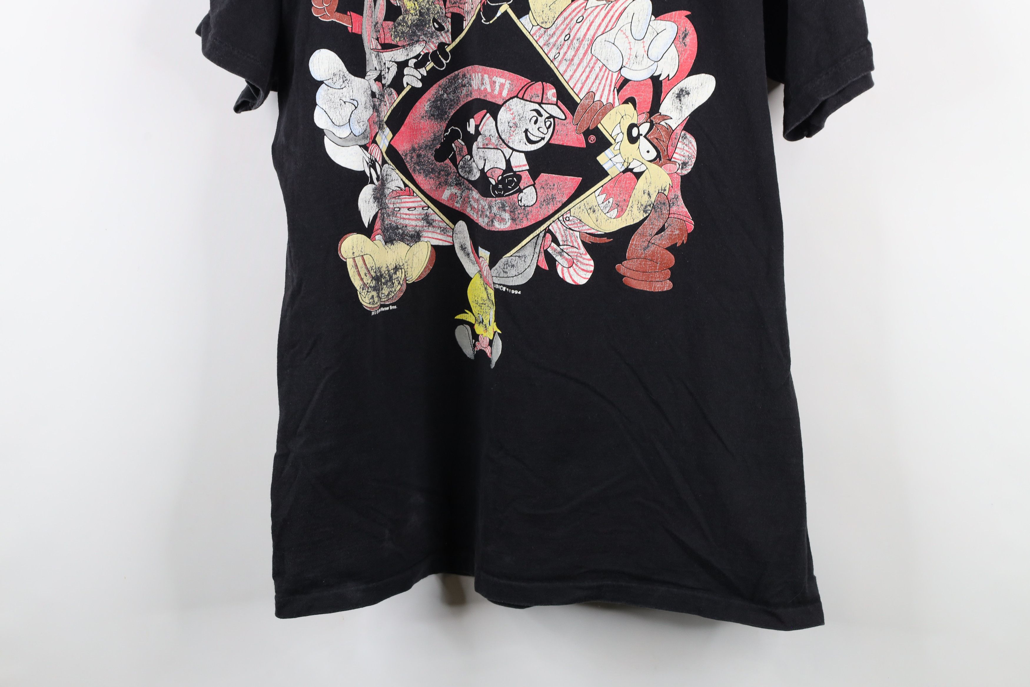 Vintage Vintage 90s Looney Tunes Reds Baseball T-Shirt USA Size US XL / EU 56 / 4 - 3 Thumbnail