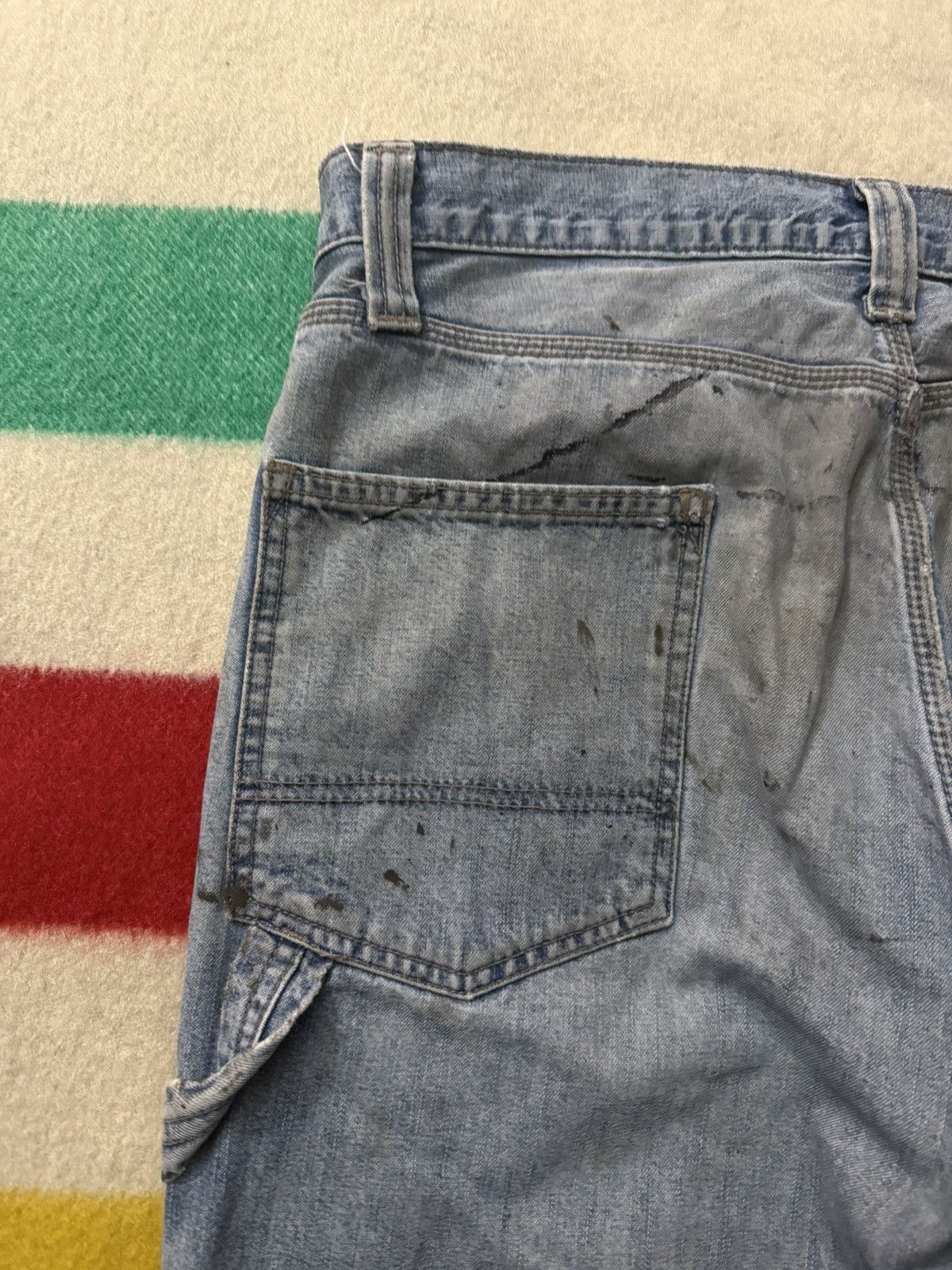 Levi's Levi’s Painter Paint Splatter Helmut Lang Style Mud Jeans Size US 34 / EU 50 - 7 Thumbnail
