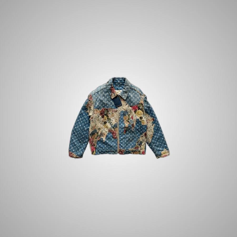 Louis Vuitton LOUIS VUITTON BLUE MONOGRAM DISTRESSED FLORAL WORKWEAR Size US XL / EU 56 / 4 - 1 Thumbnail