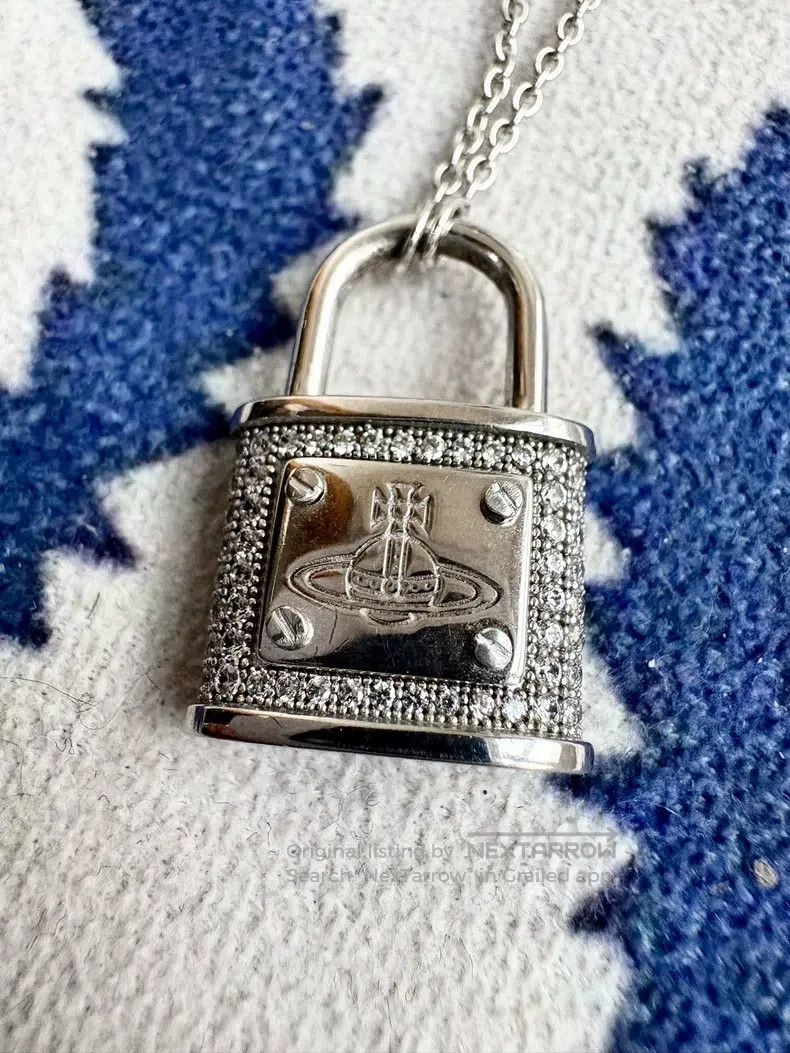 Vivienne Westwood Vivienne Westwood Silver Nanjing Lock Necklace Size ONE SIZE - 3 Thumbnail