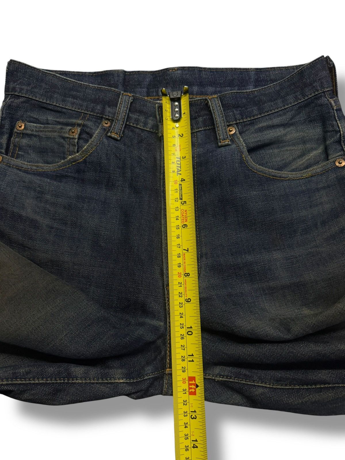 Levi's Vintage Clothing Vintage 90s Levi’s 551Z-XX Big E Talon Selvedge Denim Jeans Size US 30 / EU 46 - 20 Thumbnail