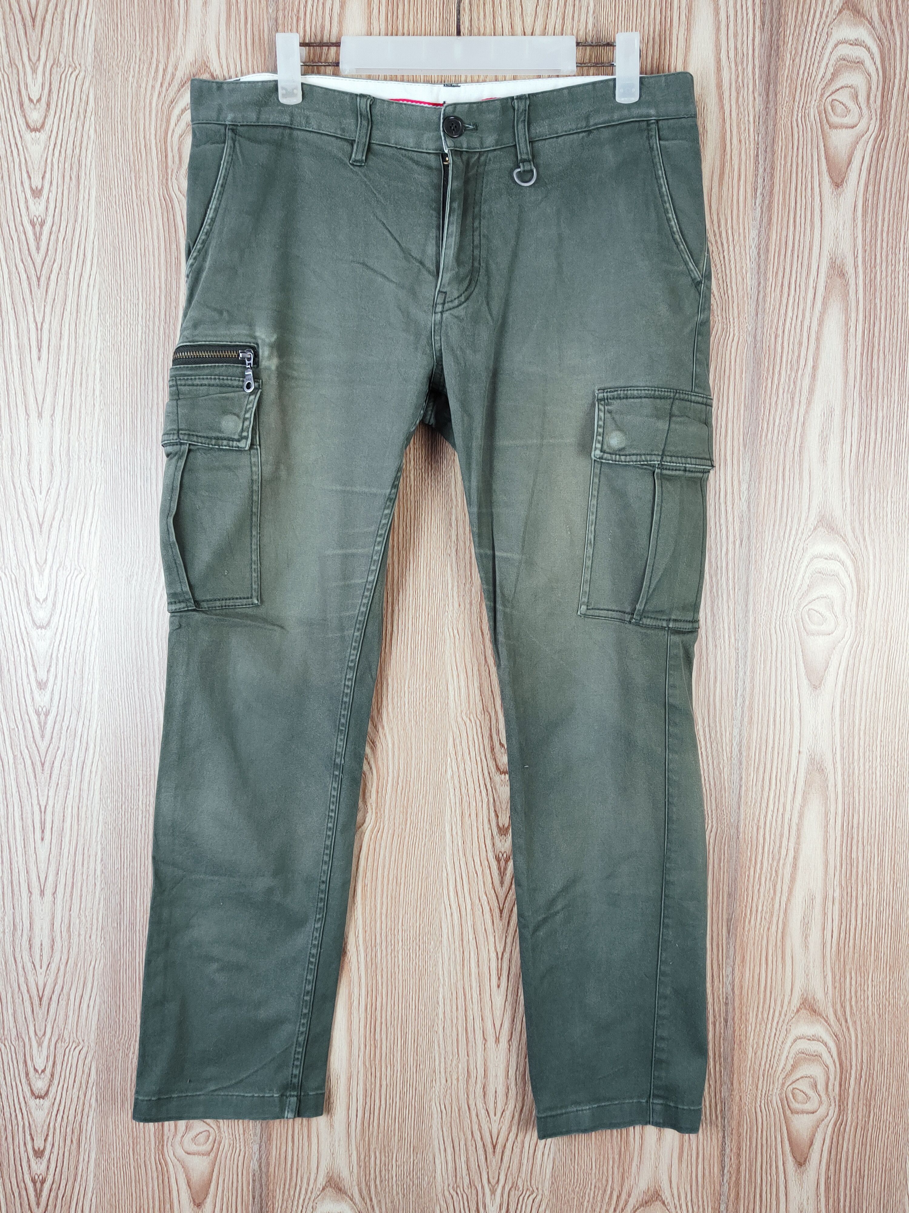 Japanese Brand TK Mixpice Green Multipocket Tactical Cargo Pants #W440 Size US 31 - 1 Thumbnail