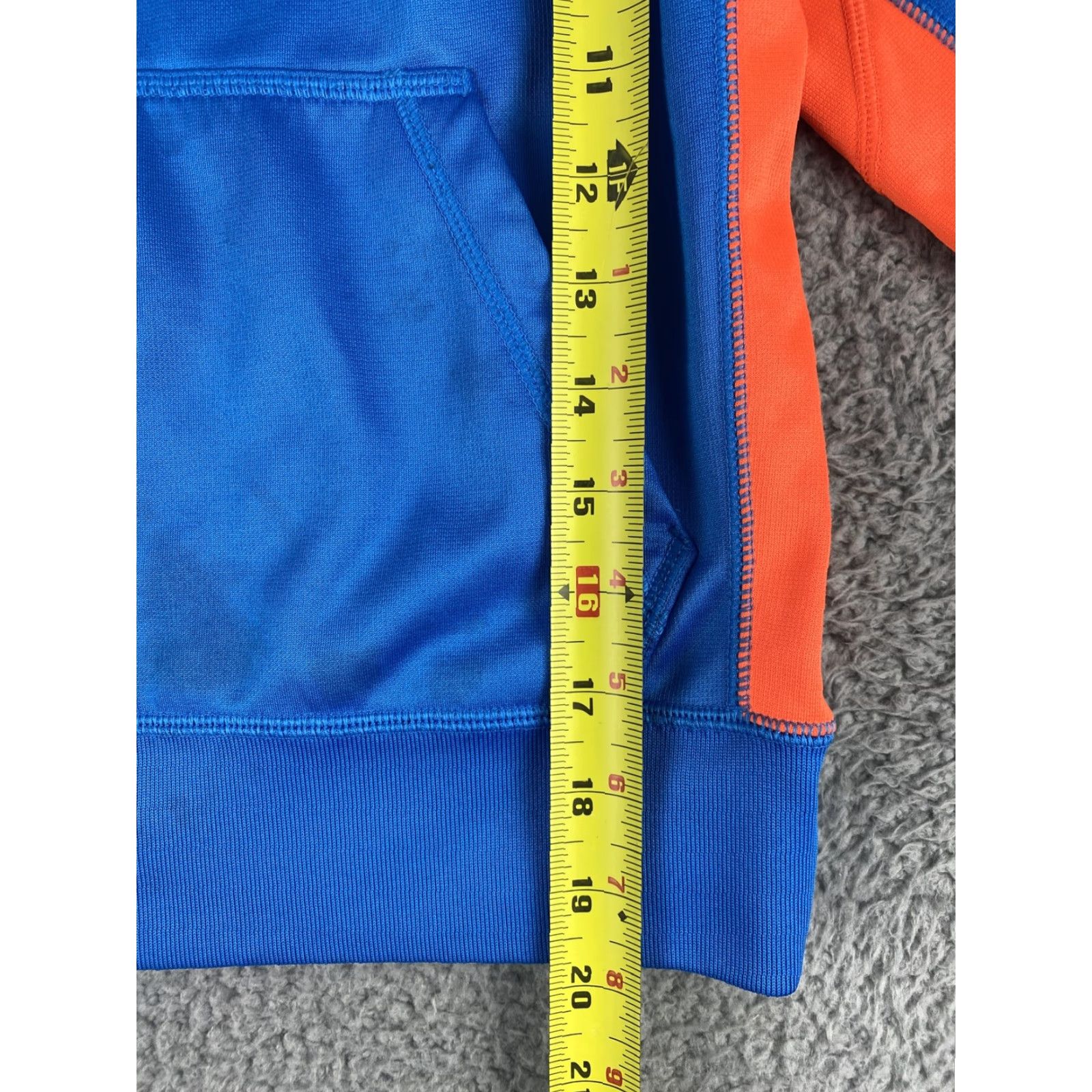 Nike Nike Sweatshirt Hooded Pullover Boys S Blue Swoosh / 42-31 Cotton Regular Teen Sports Fall Spring Size US S / EU 44-46 / 1 - 7 Thumbnail