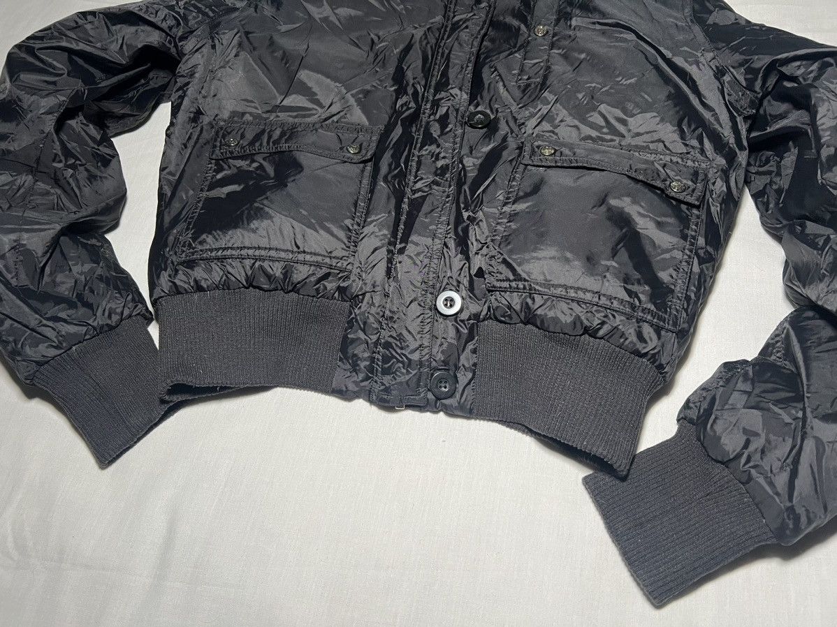 Other Vintage Y2K Yes Or No Black Down Bomber Jacket Avia MA-1 Size S / US 4 / IT 40 - 3 Thumbnail
