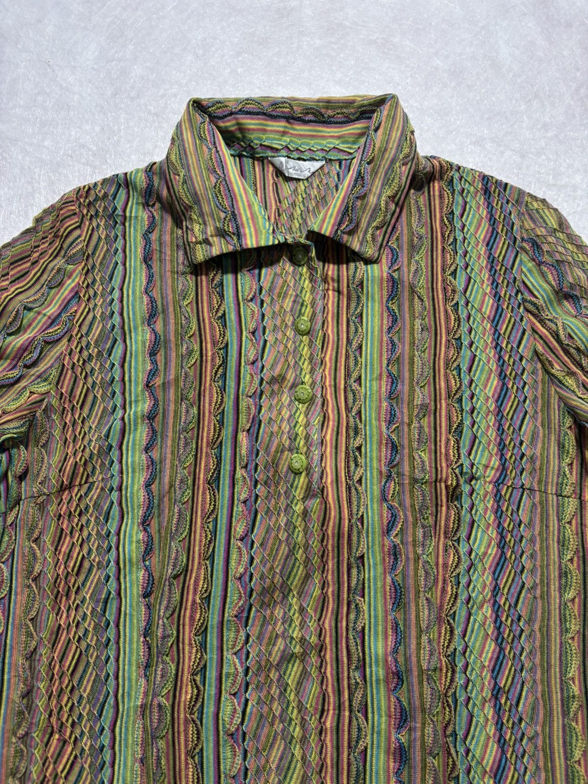 Vintage Vintage Stripe Polo Shirt Size US M / EU 48-50 / 2 - 2 Thumbnail