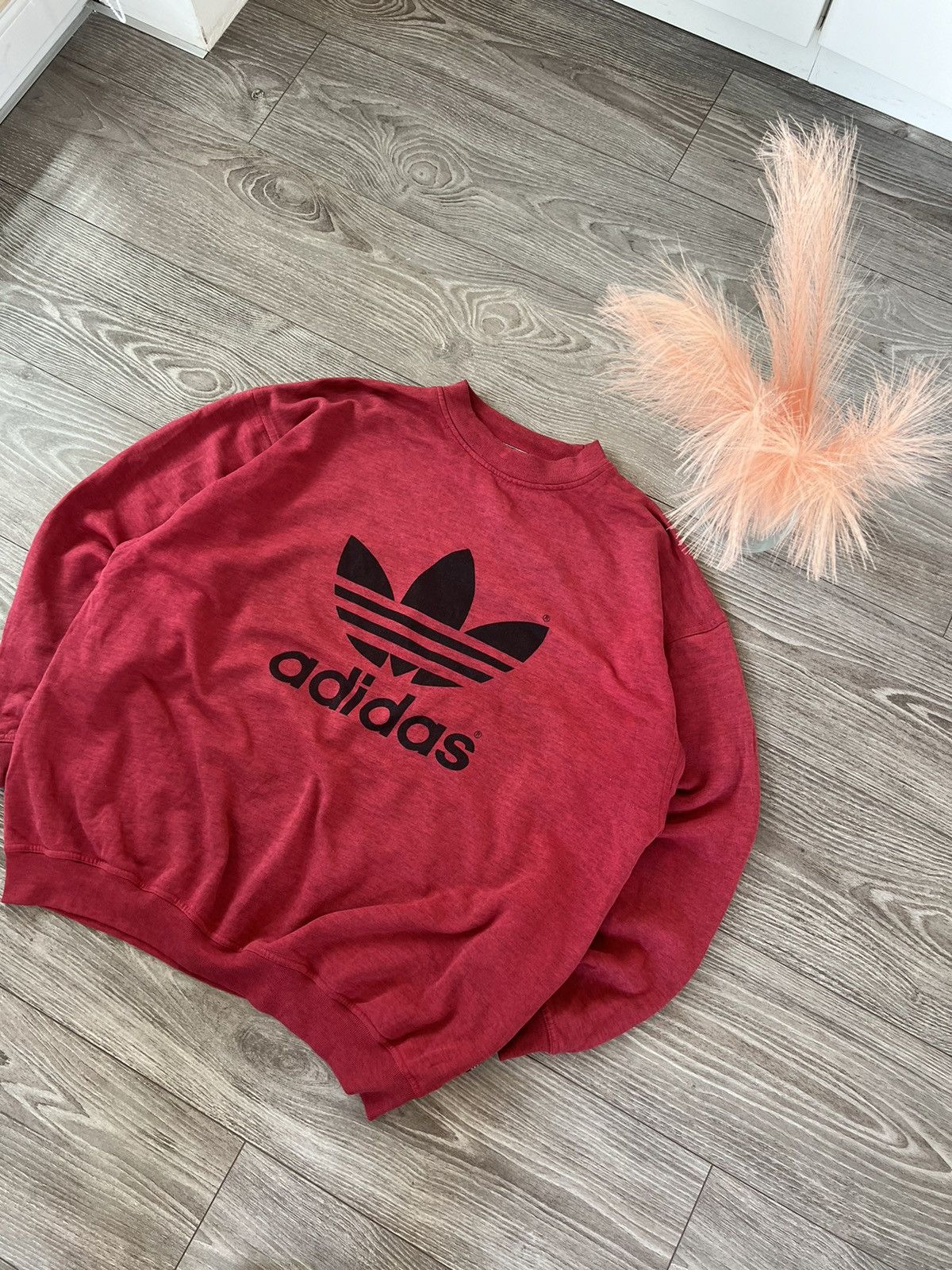 Adidas ‼️Vintage Rare Adidas Oversize Big Logo Crewneck Sweatshirt‼️ Size US L / EU 52-54 / 3 - 5 Thumbnail
