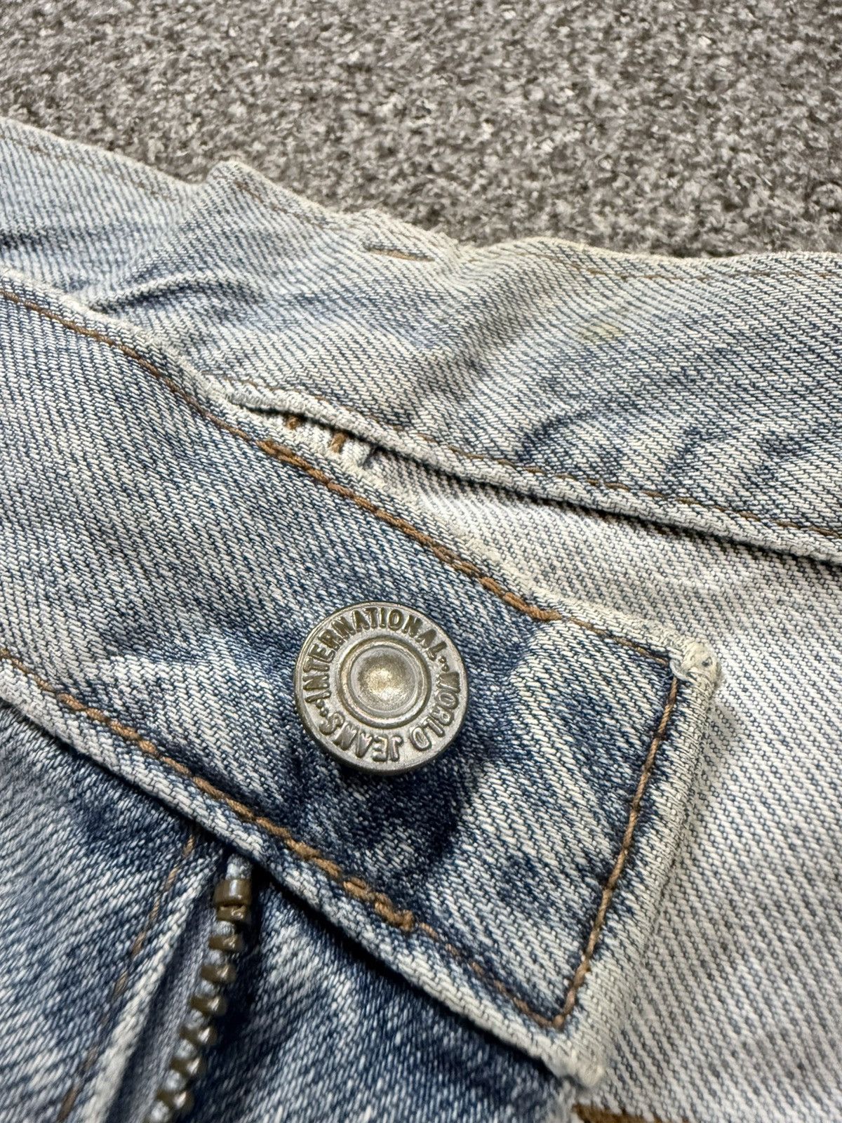 Fashion Victim Vintage Light Washed Natural Aging Faded Japanese Denim Size US 34 / EU 50 - 14 Thumbnail