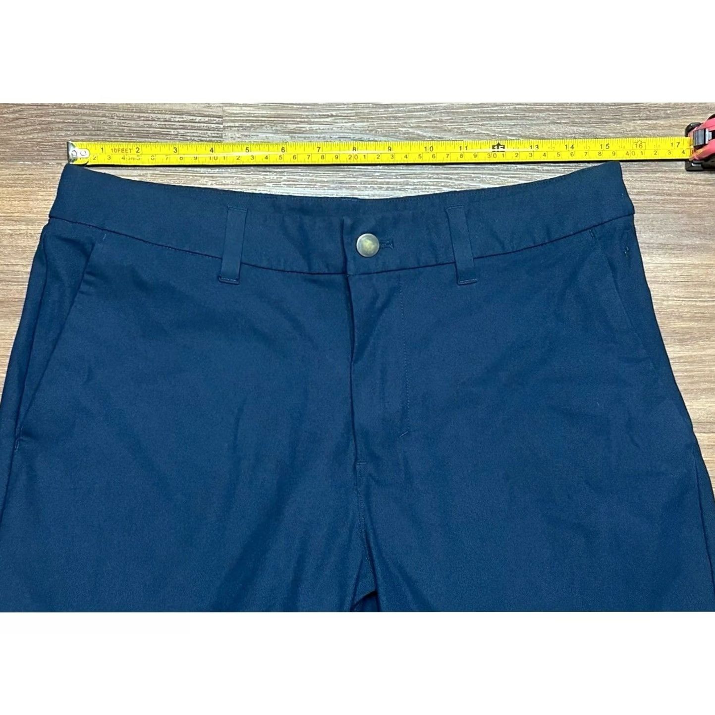 Lululemon LULULEMON Commission Warpstreme Relaxed Fit Stretch Tech Navy Shorts 11" 31 Men Size US 31 - 4 Thumbnail