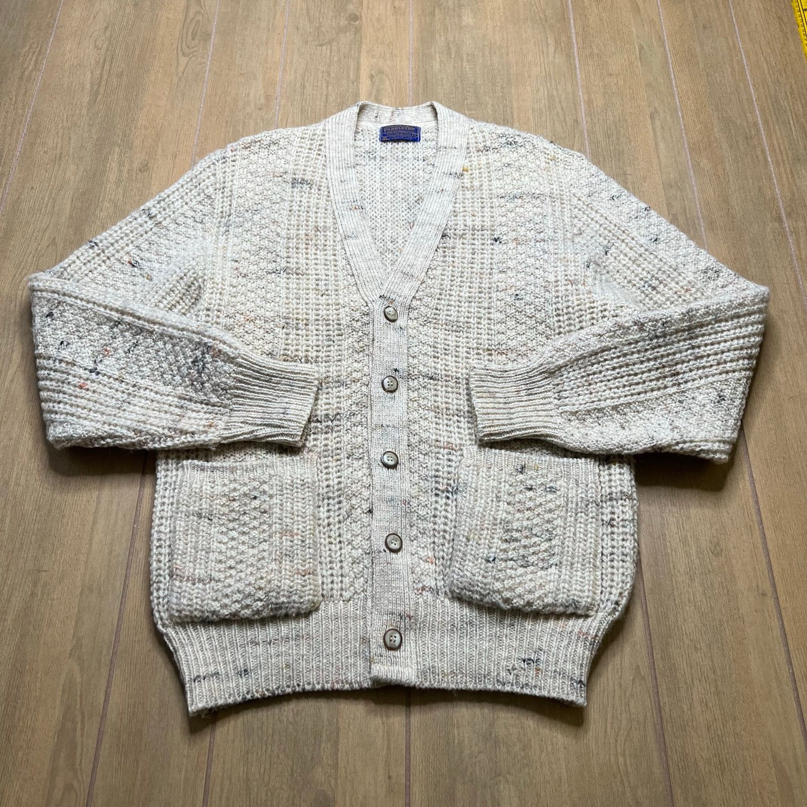 Pendleton Vintage Pendleton Virgin Wool Cardigan Sweater USA Made Sz L Size US L / EU 52-54 / 3 - 1 Thumbnail