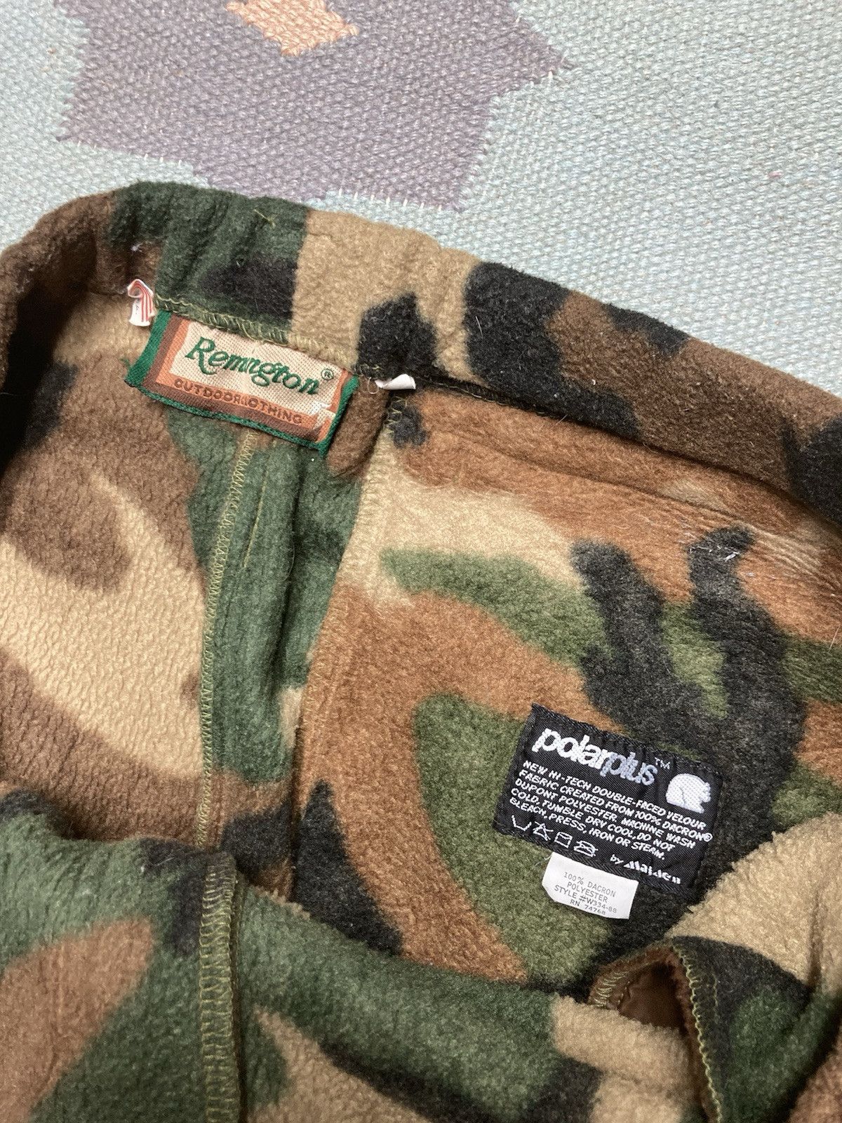 Vintage Remington camo cargo pants fleece soft woodland baggy XXL Size US 36 / EU 52 - 5 Thumbnail
