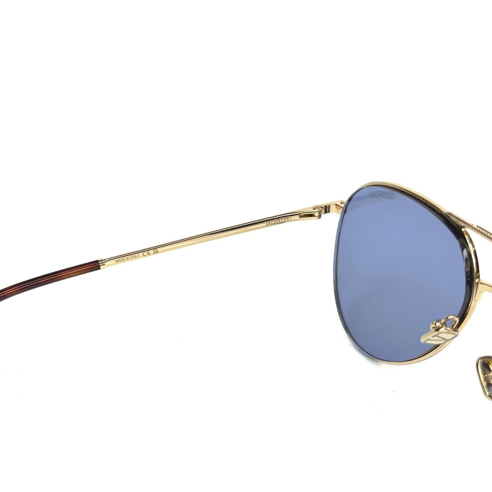 Valentino VALENTINO V LOGO VLS172 Gold Metal Blue VLS 172C Sunglasses Size ONE SIZE - 2 Thumbnail