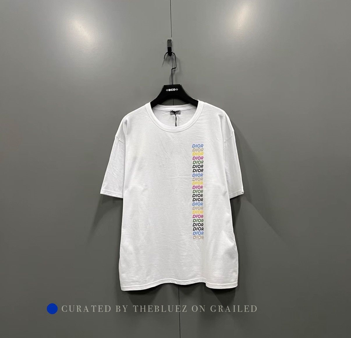 Dior Stylish White Letter Print Tee Size US XXL / EU 58 / 5 - 1 Thumbnail