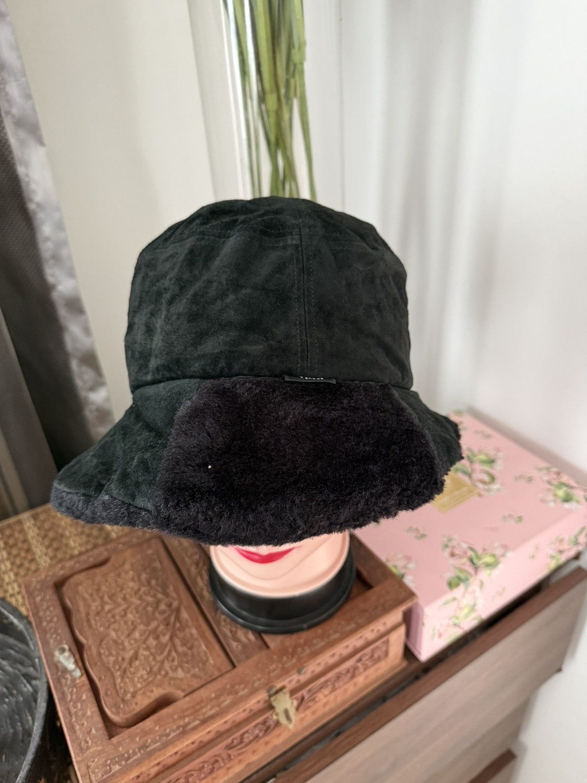 Yohji Yamamoto VINTAGE VELVET Y’SACCS by Yohji Yamamoto black Bucket Hat Size ONE SIZE - 3 Thumbnail