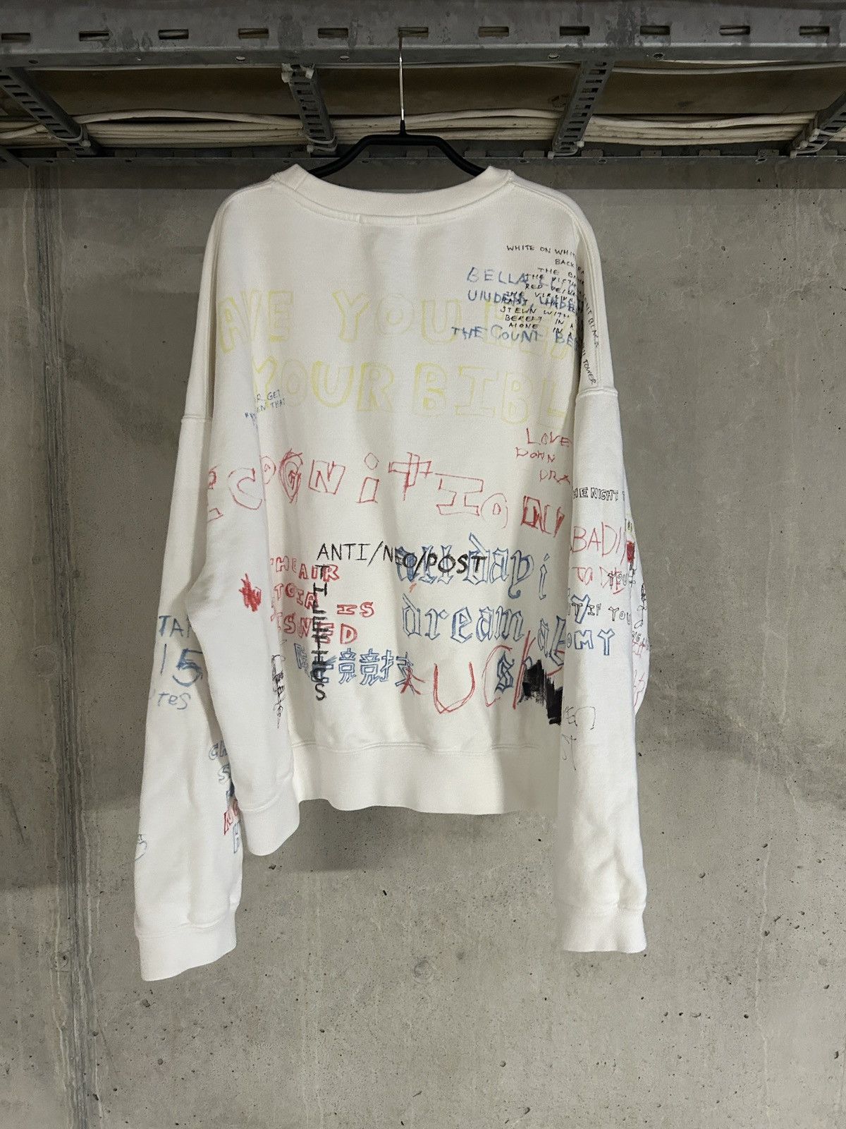 Yeezy Yeezy S5 scribble sweatshirt x Adidas x Henry A. levy Size US L / EU 52-54 / 3 - 2 Thumbnail