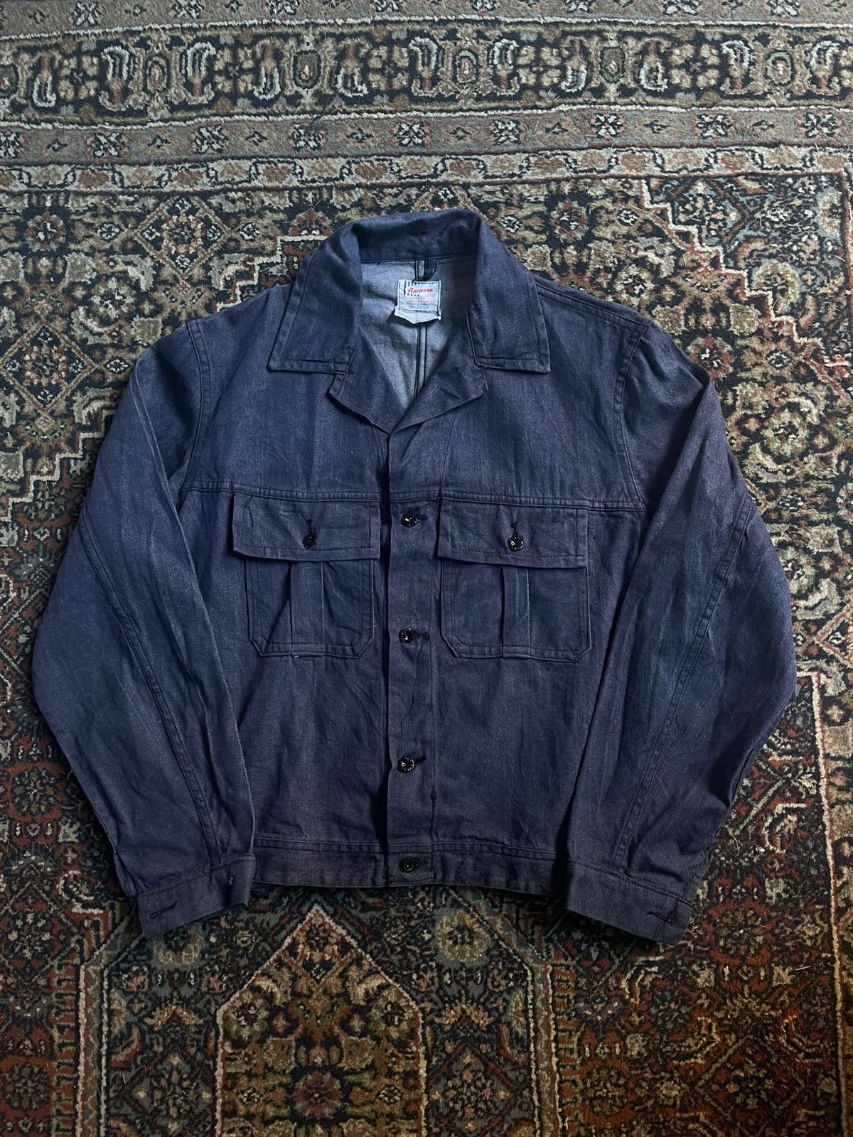 Vintage Vintage Harpoon 60s Work Jacket Size US L / EU 52-54 / 3 - 4 Thumbnail