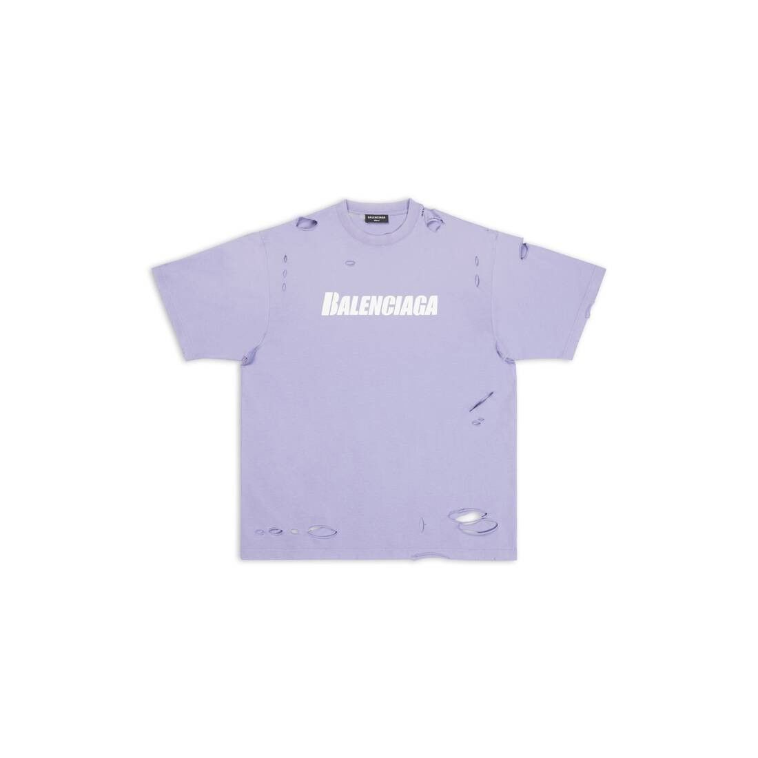 o1s1wg110824 Caps T-Shirt Boxy Fit in Light Purple