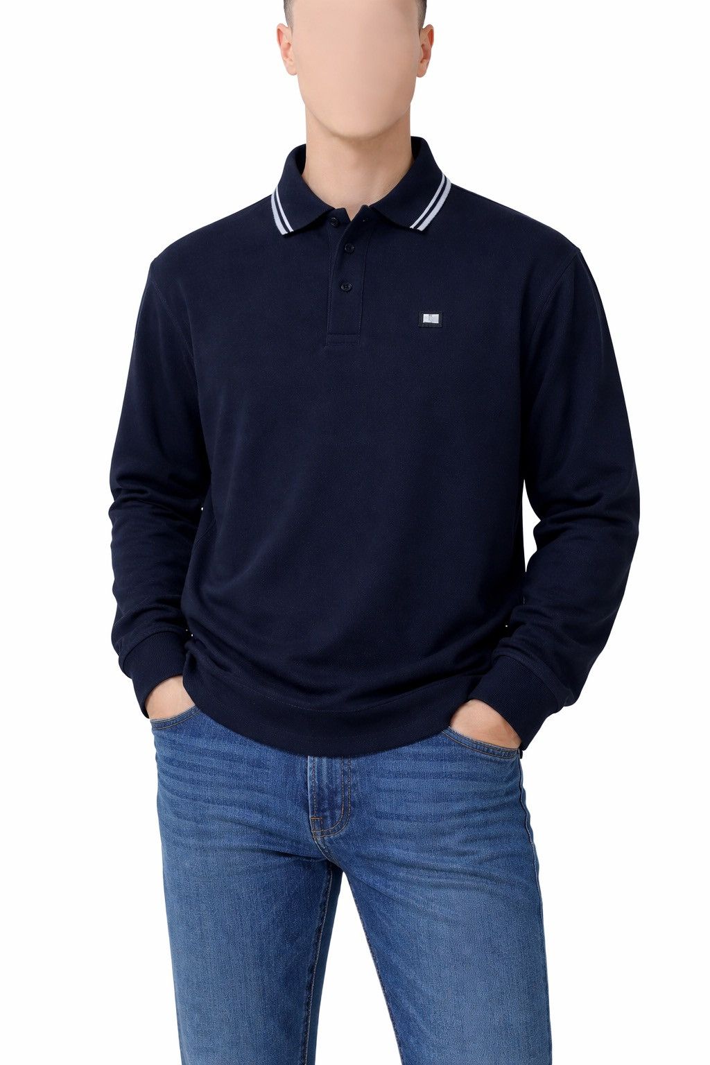 Weekend Offender Weekend Offender Polo Long Sleeve Shirt Size XXL Casual Size US XXL / EU 58 / 5 - 1 Thumbnail