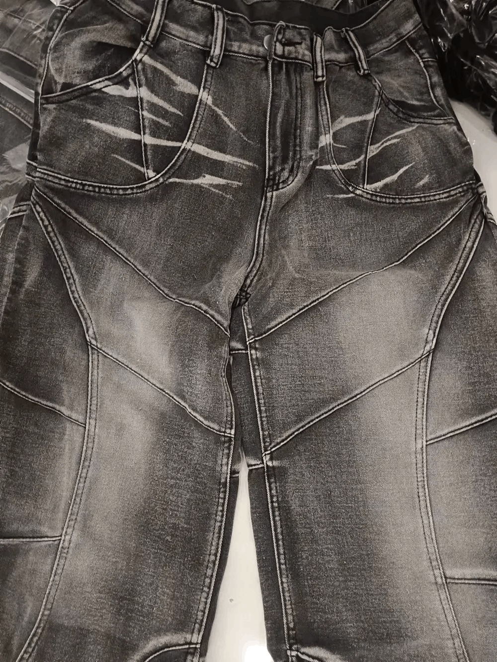 Japanese Brand × Jean × Vintage Jeans West Coast WorkWear Ripped Mopping Pants Size US 32 / EU 48 - 6 Thumbnail