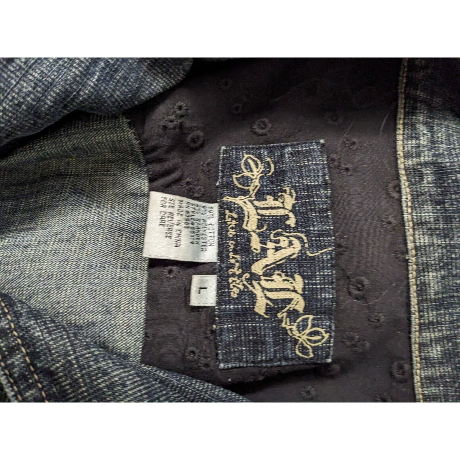 Other Vintage LAL Denim Jean Jacket Size L. Belted Back. Nipped In Size L / US 10 / IT 46 - 4 Thumbnail