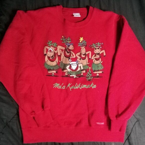 Other Vintage Crazy Shirts Mele Kalikimaka Christmas Sweatshirt Size US M / EU 48-50 / 2 - 2 Thumbnail