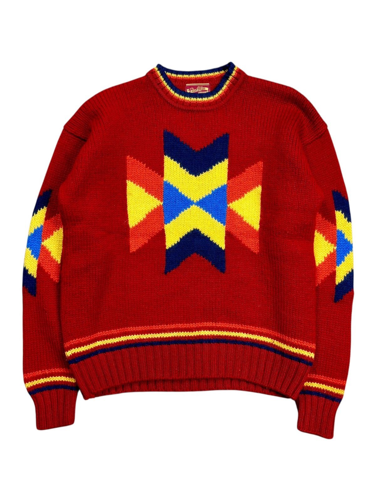 20471120 2000s Deadblue - Chunky Knitted Ethnic Navajo Sweater Size US M / EU 48-50 / 2 - 1 Thumbnail