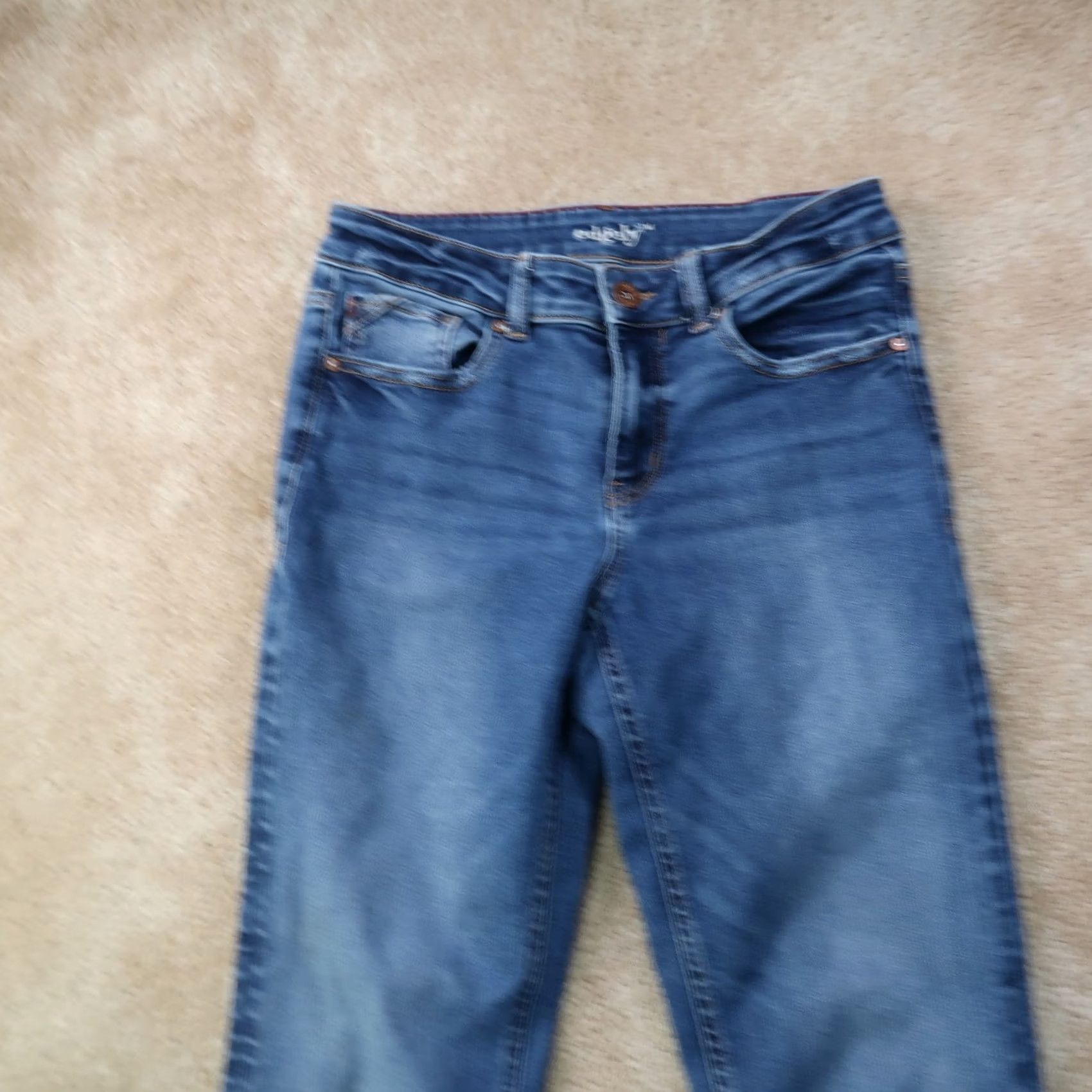 Denime Edgely Jeans Bootcut Women's 8 Blue Denim Stretch 30x30 Regular Mid Rise Size 30" / US 8 / IT 44 - 3 Thumbnail