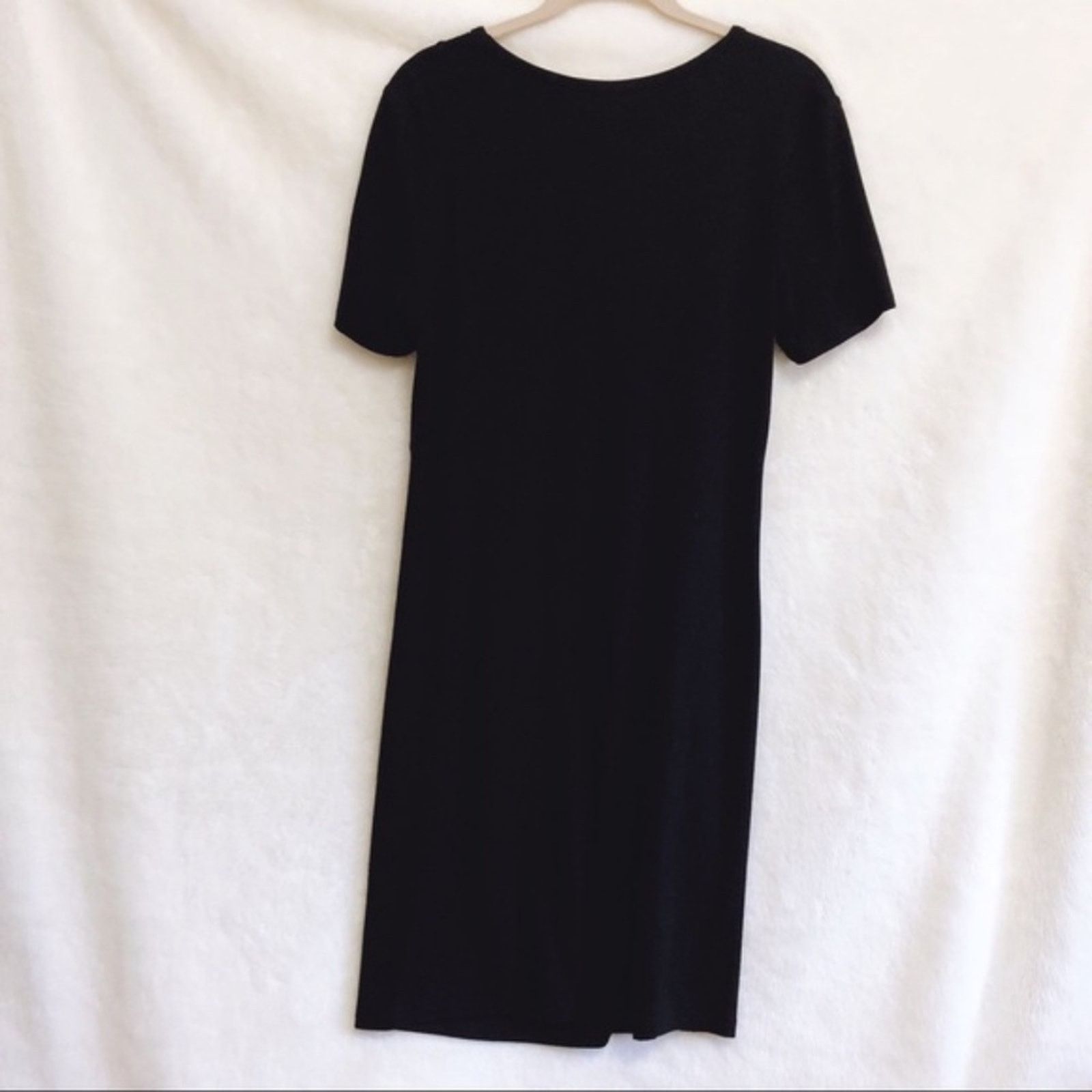 Other Lea & Viola Black Knotted Front T-Shirt Dress Size M / US 6-8 / IT 42-44 - 6 Thumbnail