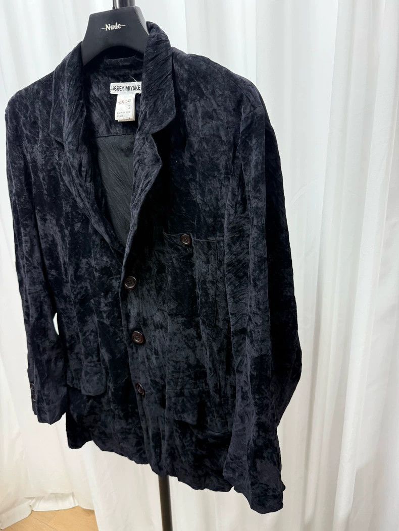 Issey Miyake Issey Miyake Velvet Pleated Blazer-2508 Size US M / EU 48-50 / 2 - 3 Thumbnail