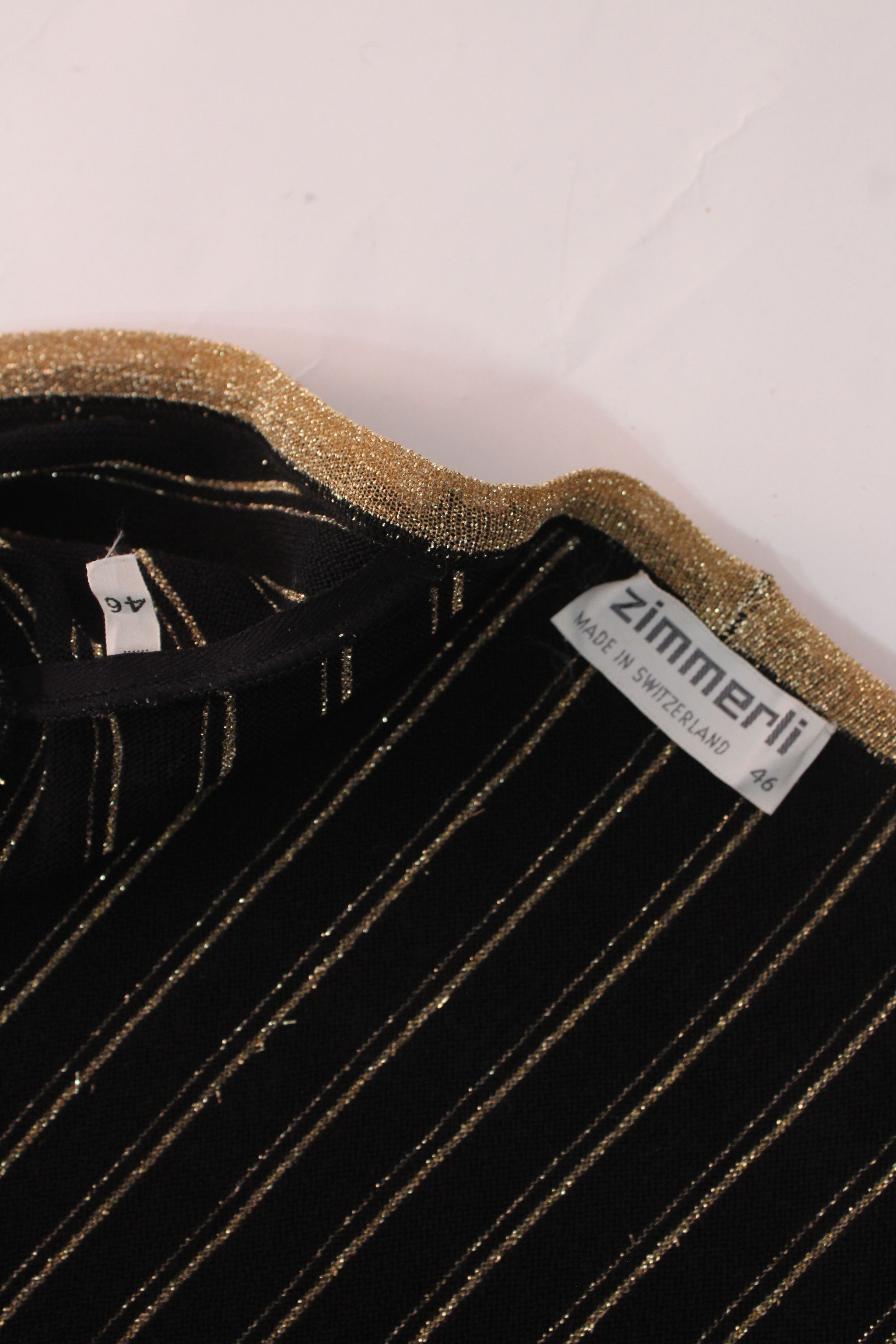Zimmerli Zimmerli of Switzerland Silk Blend Striped Knit Vest Size L / US 10 / IT 46 - 10 Thumbnail