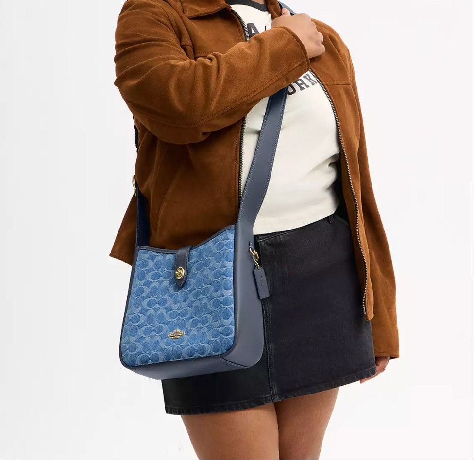 Coach Hadley Convertible Crossbody Bag In Signature Denim CDB98 Size ONE SIZE - 9 Thumbnail