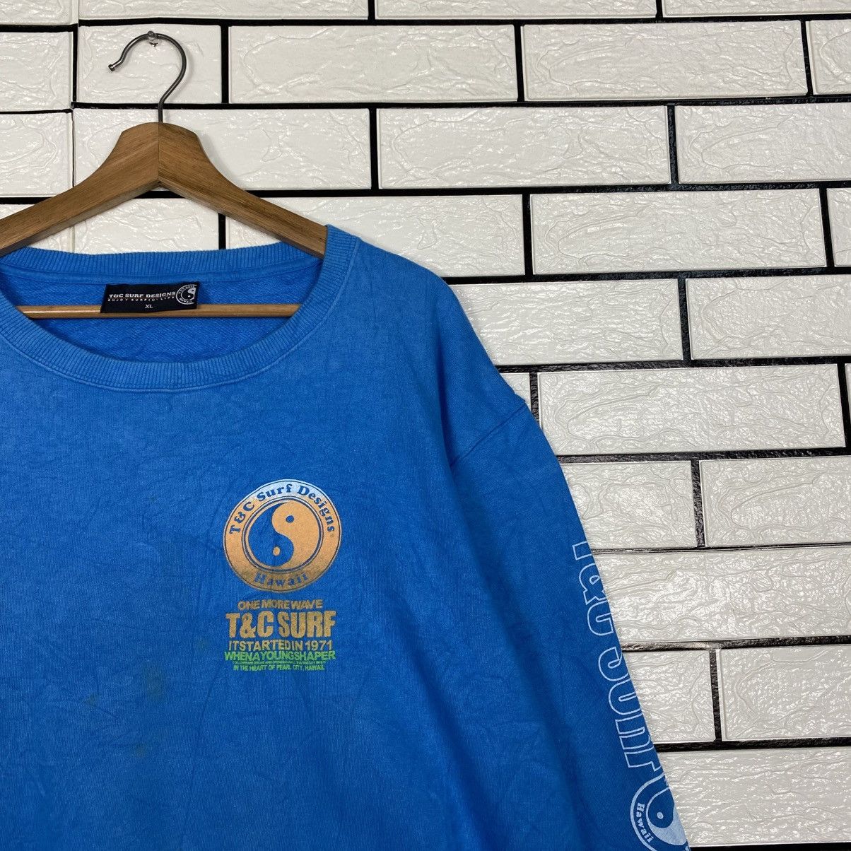 Japanese Brand 📌Vintage Sweatshirt T&C Surf Hawaii Big Logo Size US XL / EU 56 / 4 - 7 Thumbnail