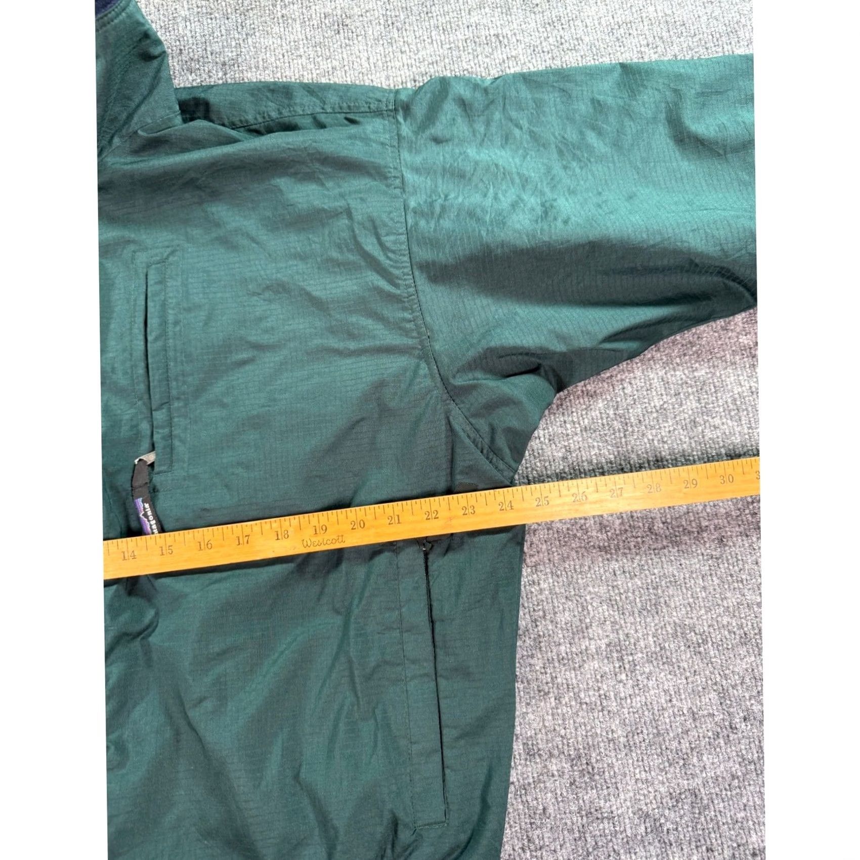 Patagonia Patagonia Shelled Jacket Mens Large Green Full Zip Logo Fleece Lined Ripstop Size US XL / EU 56 / 4 - 7 Thumbnail