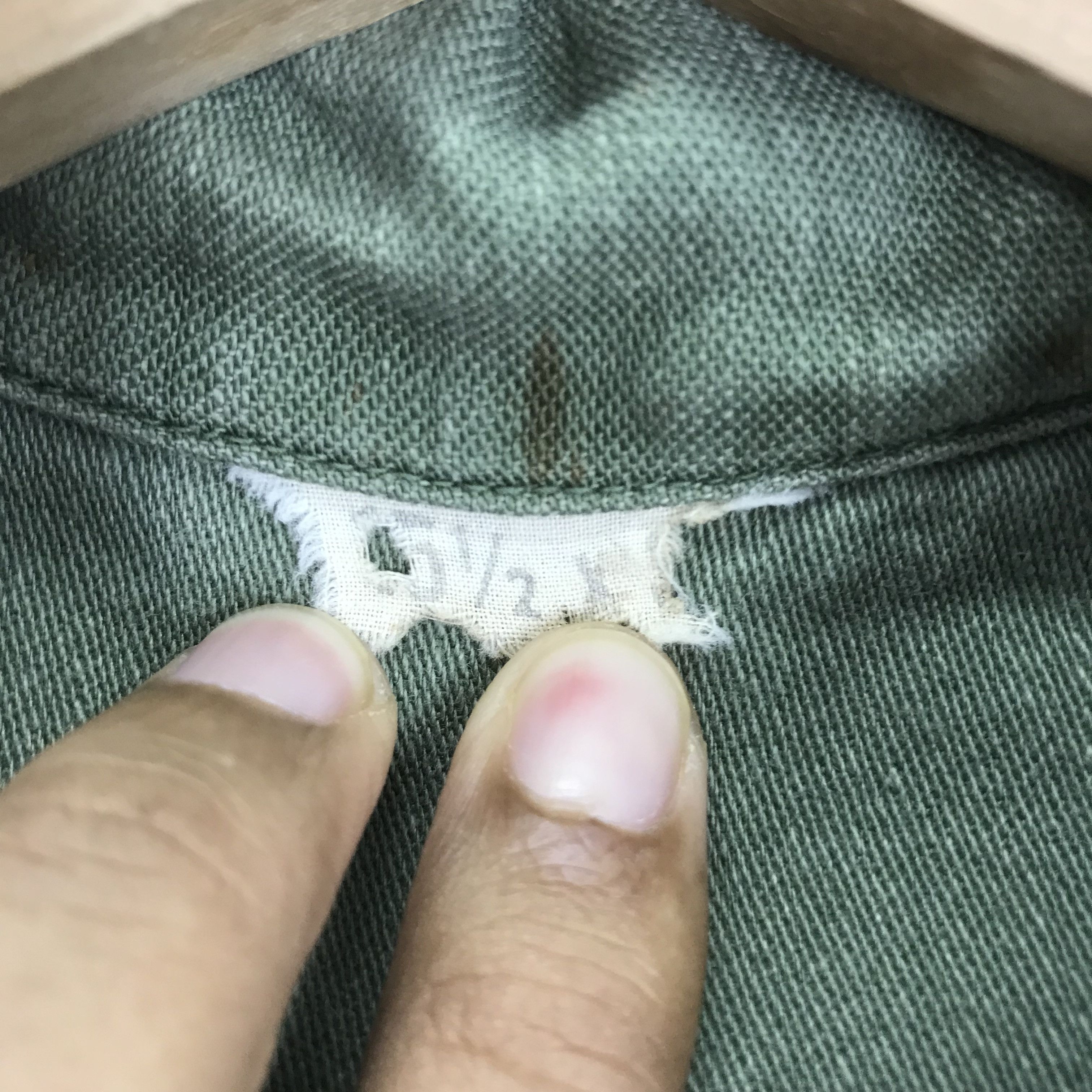 Vintage Vintage Distressed Us Army Fatigue Worker Shirt Wolff Name Size US M / EU 48-50 / 2 - 8 Thumbnail