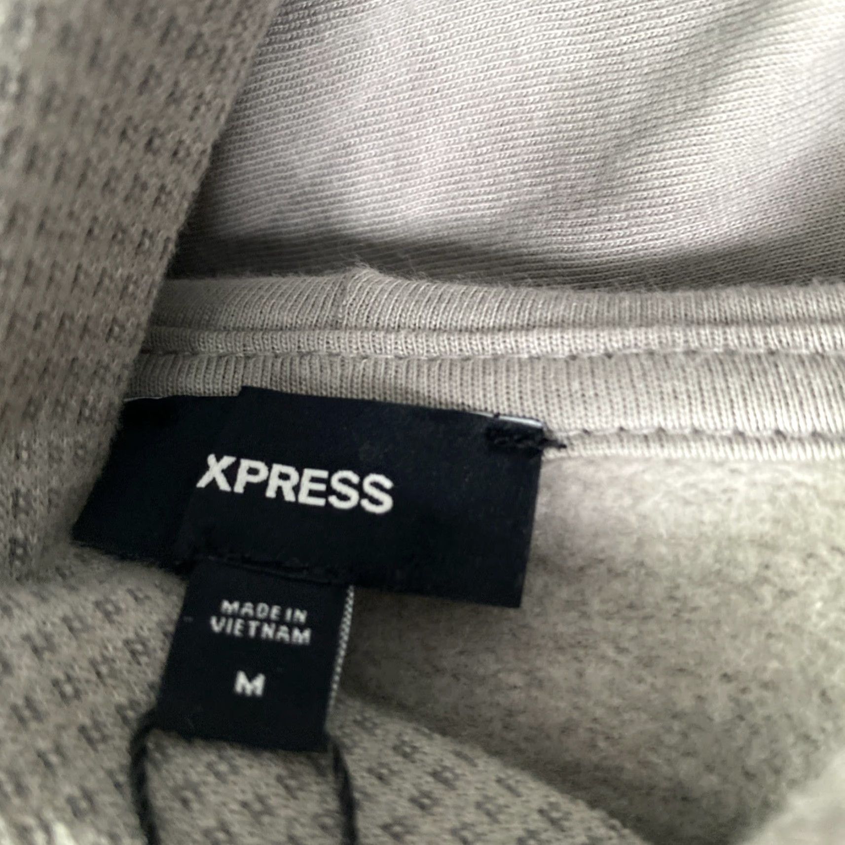 Express Express Hoodie Mens M Gray Drizzle NWT EX006425 BU6 M MSRP 8.00 Size US M / EU 48-50 / 2 - 5 Thumbnail