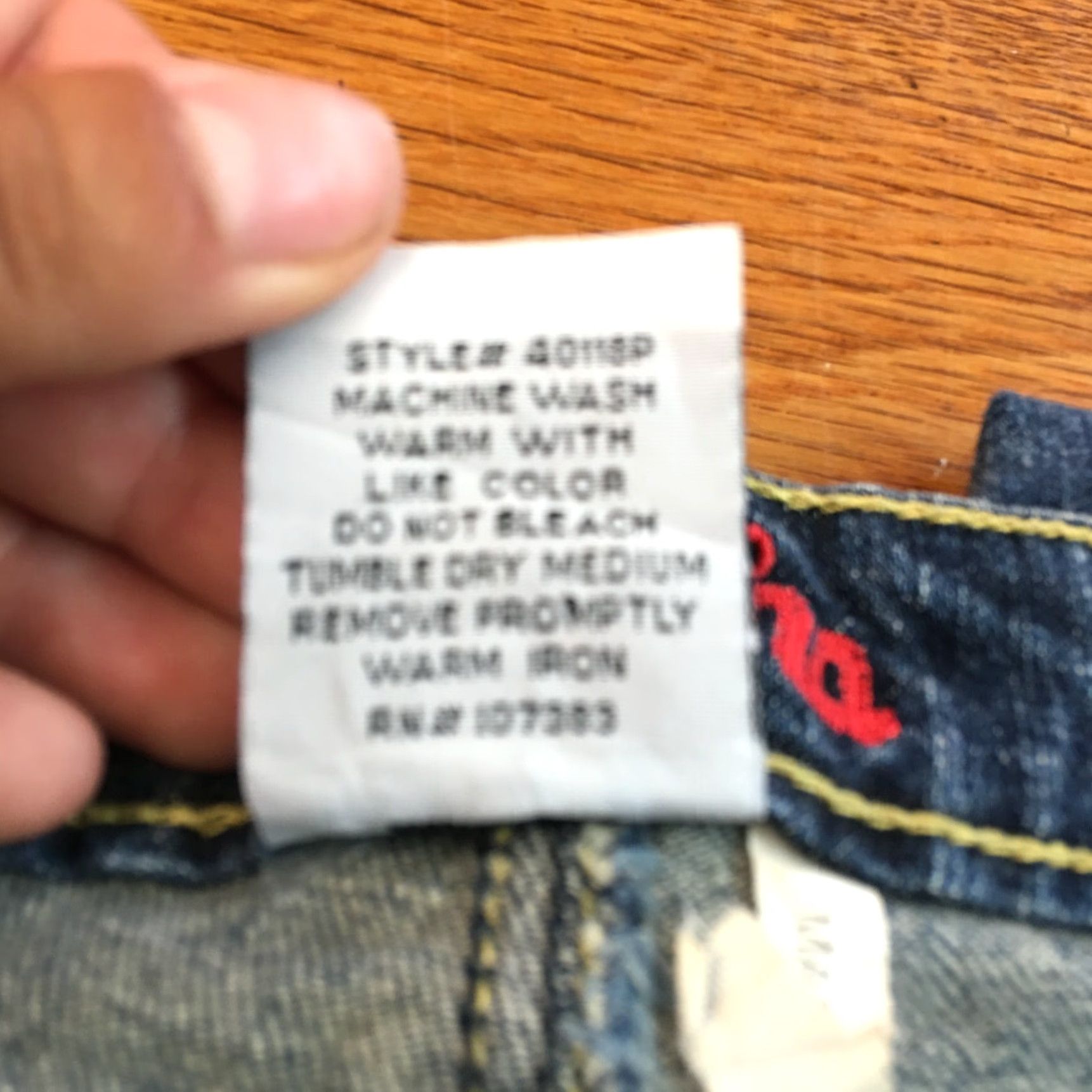 Denime VINTAGE Leo Roma Womens Blue Low Rise Embroidered Denim Jeans Size 3 30X32 90s Flared Size 26" / US 2 / IT 38 - 7 Thumbnail