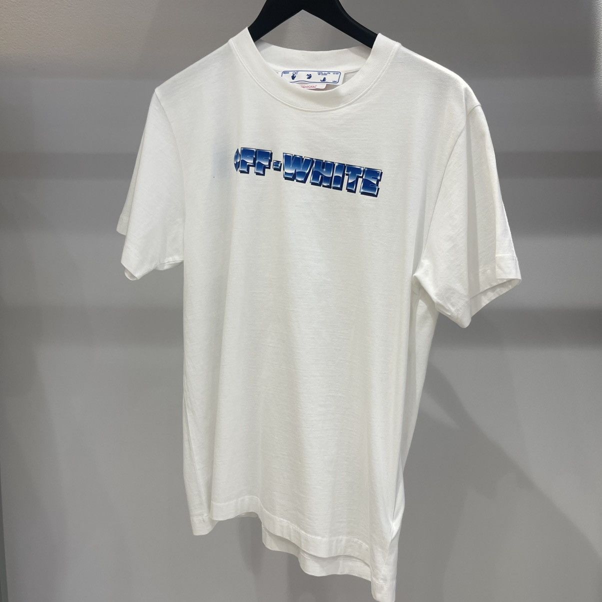 Off-White Off-White Blue Metal Arrow Tee Size US M / EU 48-50 / 2 - 1 Thumbnail