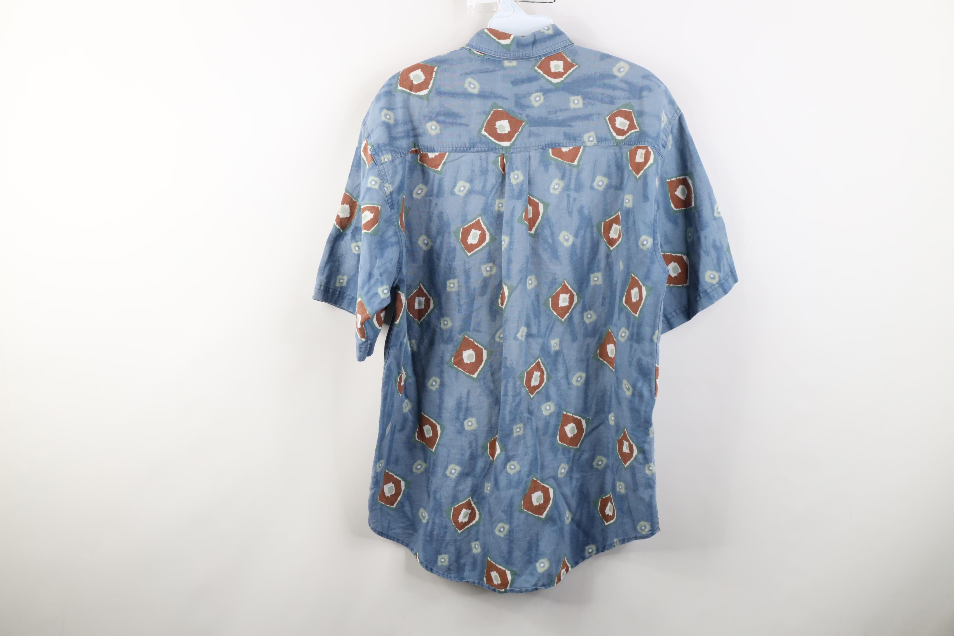 Vintage Vintage 90s Streetwear Short Sleeve Button Down Shirt Size US M / EU 48-50 / 2 - 11 Thumbnail