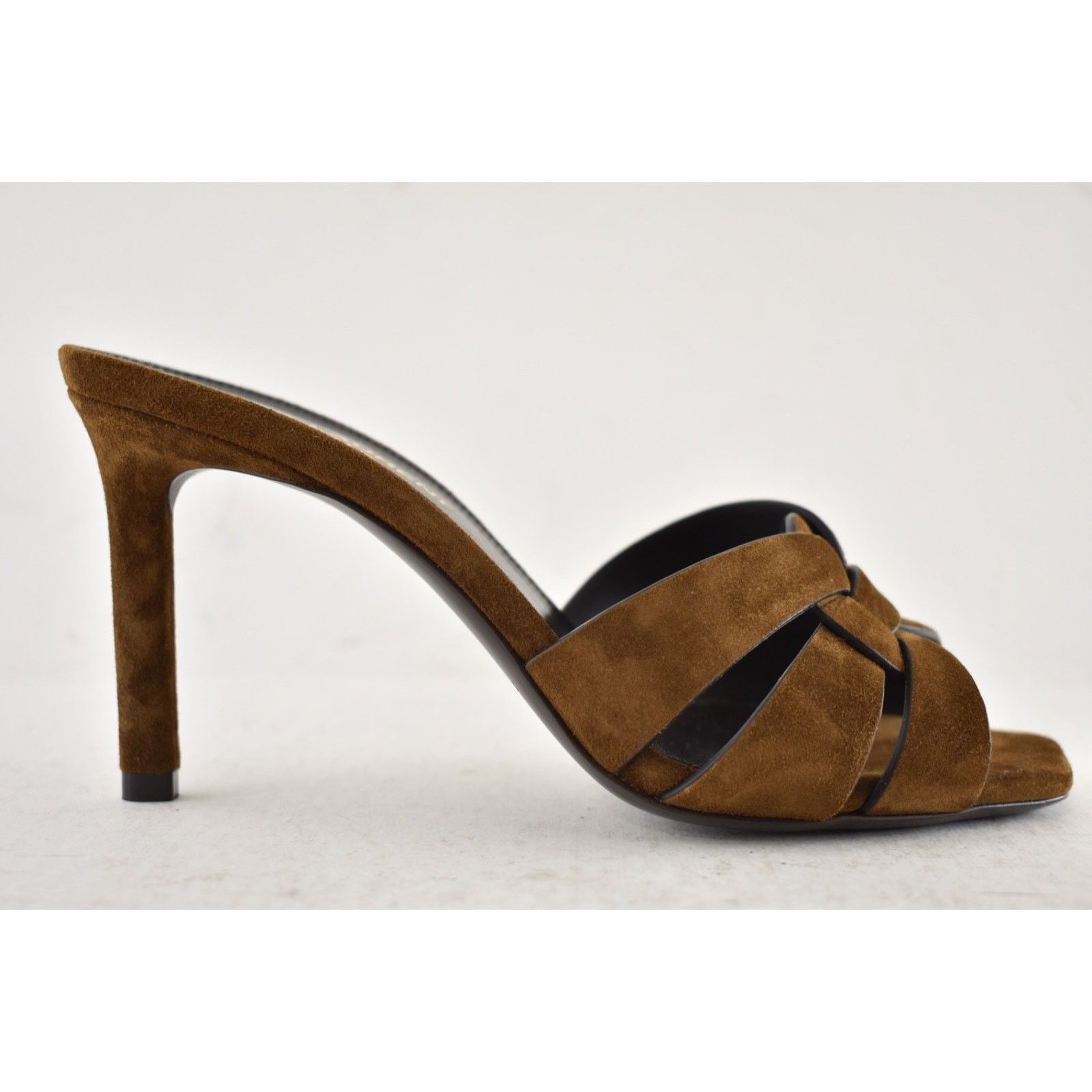 Yves Saint Laurent Saint Laurent Tribute 85 Mule Land Brown Suede Pump 40.5 Size US 10.5 / IT 40.5 - 2 Thumbnail