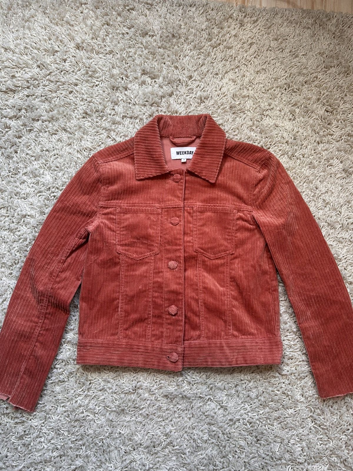Weekday Weekday distressed corduroy jacket Size S / US 4 / IT 40 - 1 Thumbnail