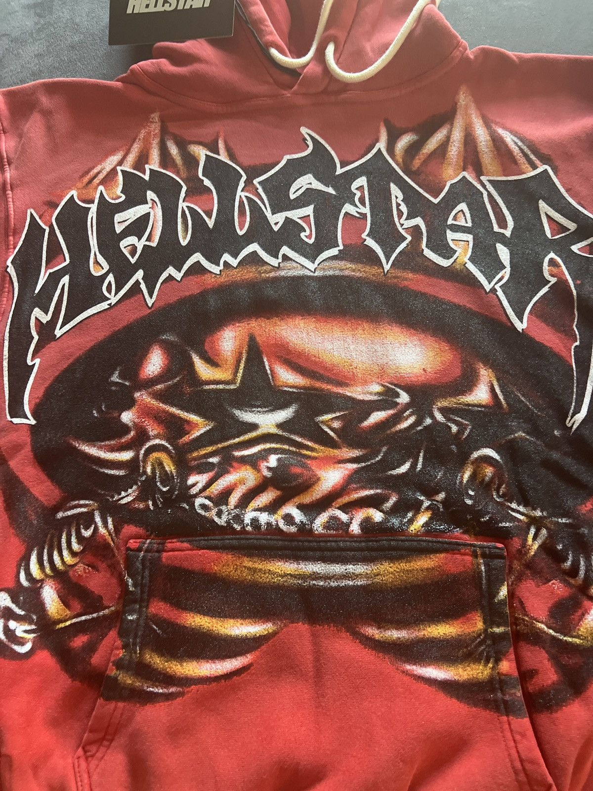 HELLSTAR Hellstar holloween capsule airbrush red hoodie Size US L / EU 52-54 / 3 - 3 Thumbnail