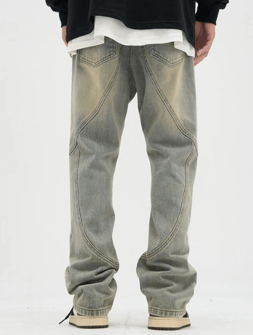 Japanese Brand American retro cargo zipper trendy flared jeans Size US 34 / EU 50 - 3 Thumbnail