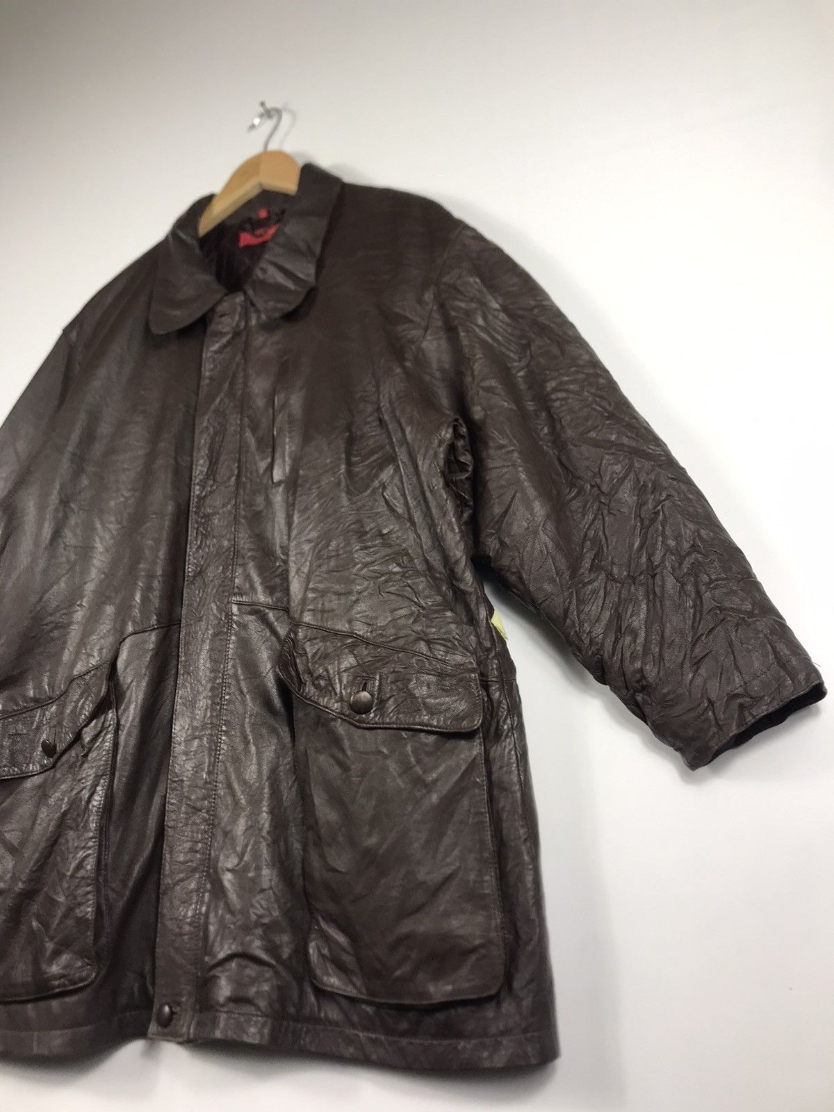 Lancel × Vintage ⚡️Vintage Lancel Paris Zipper Dark Brown Leather Jacket Size US M / EU 48-50 / 2 - 3 Thumbnail